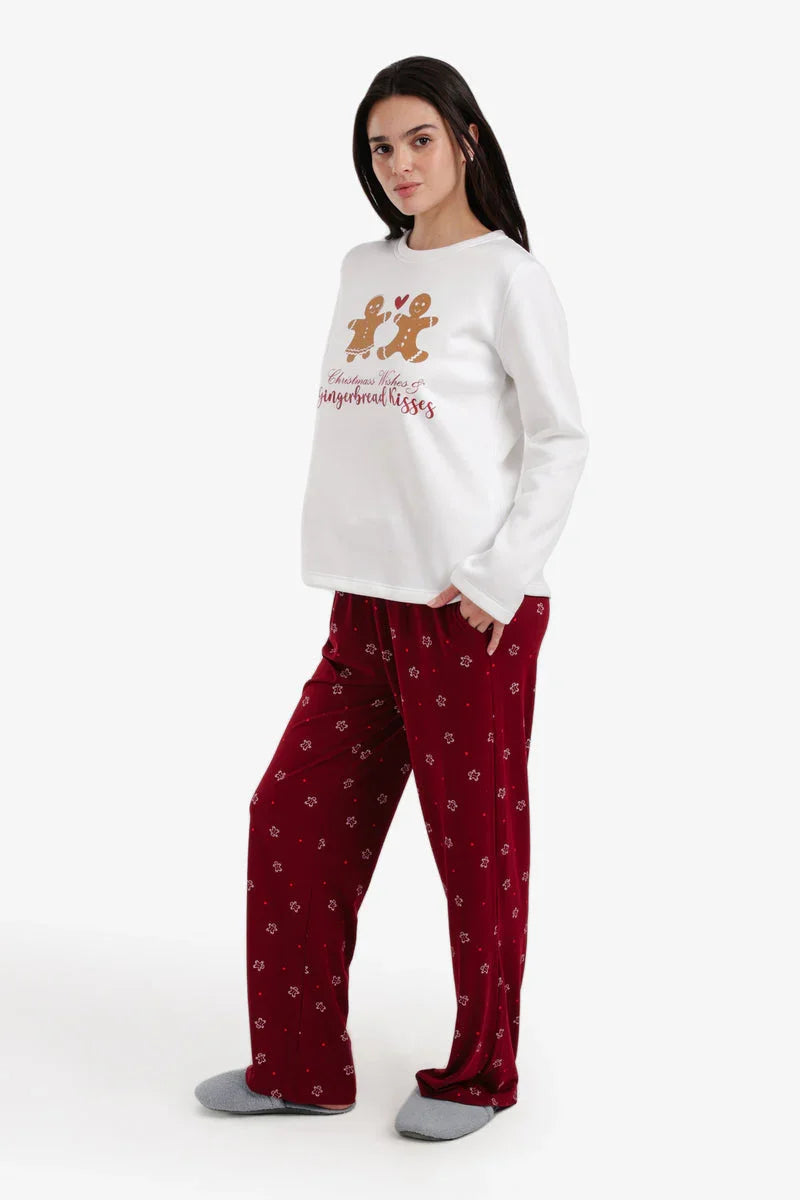 Carina - Gingerbread Print Pyjama Set 2