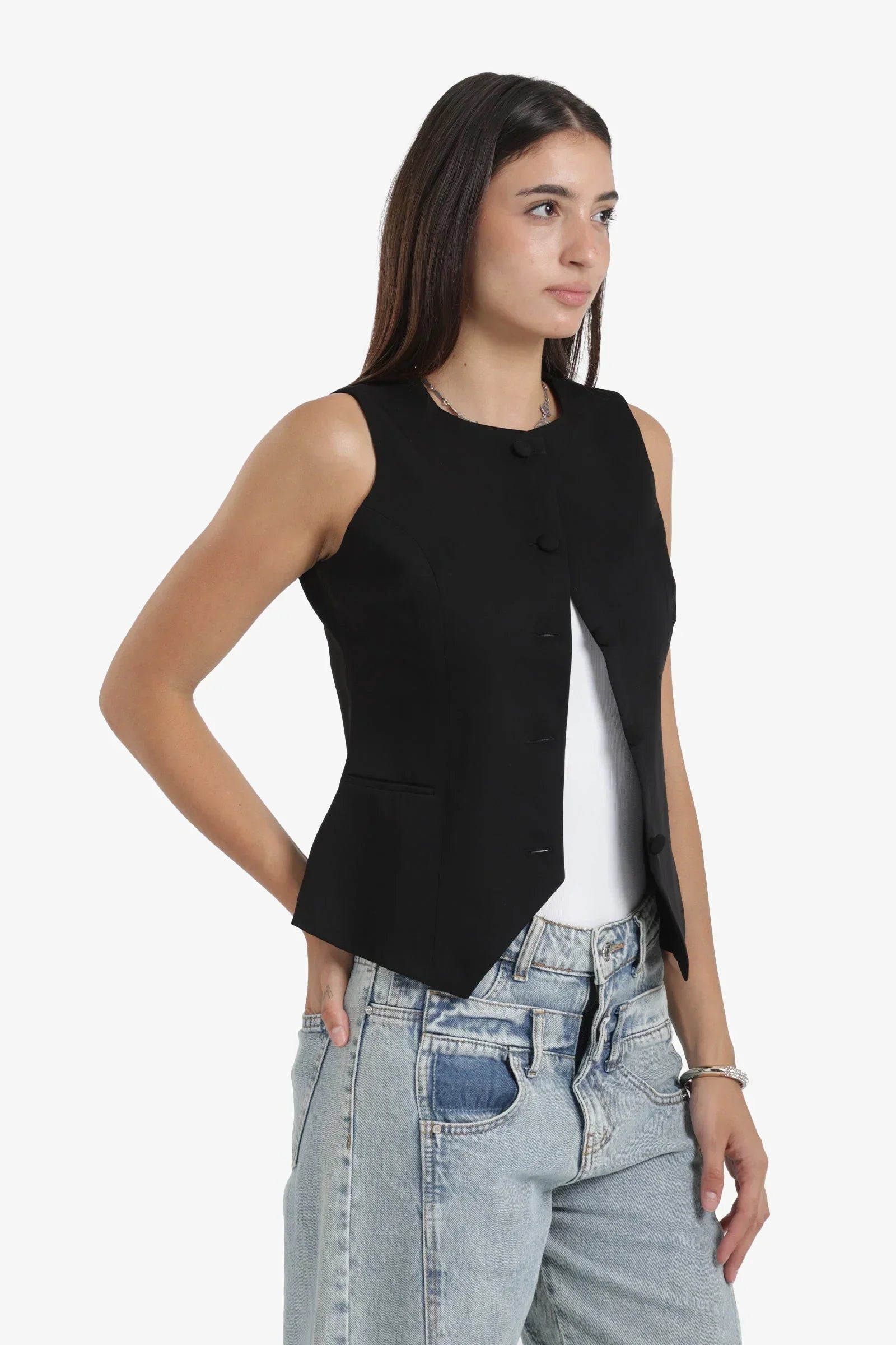 Clue - Asymmetric Voile Vest 3