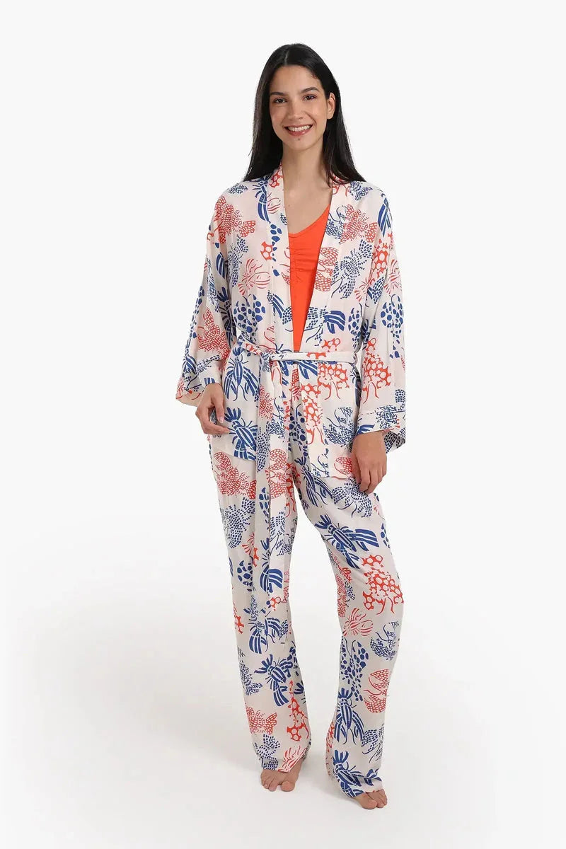 Carina - Viscose 3 Pcs Pyjama Set 1