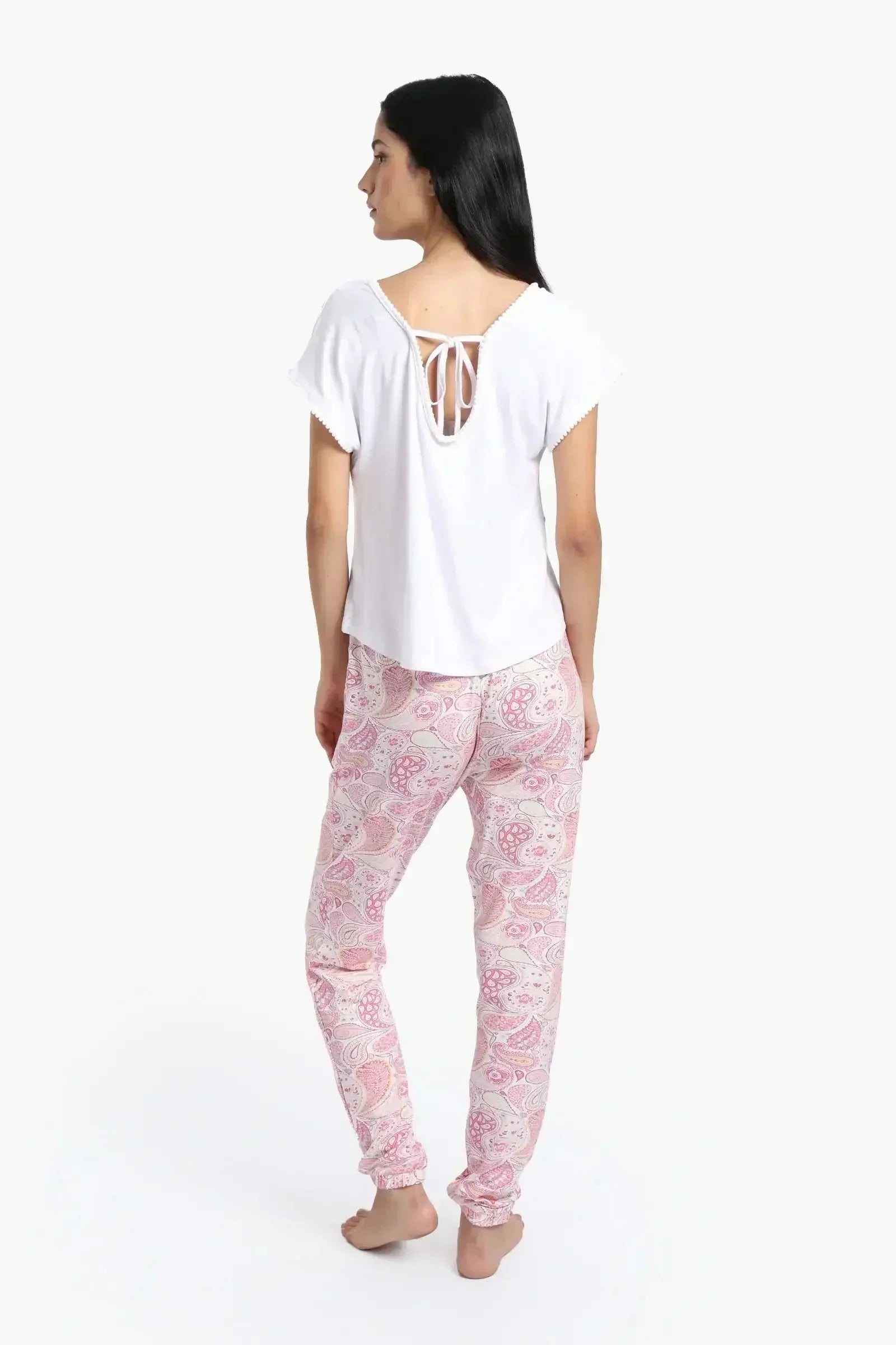 Carina - Pyjama Set with Printed Pants 2