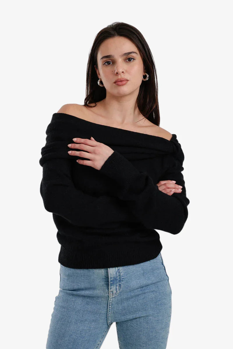Carina - Classic Cowl Neck Pullover 1