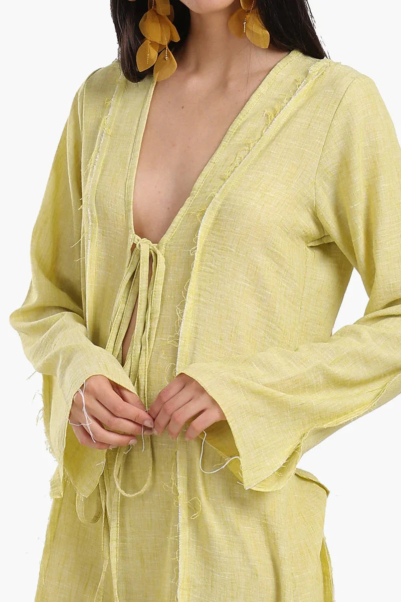 Carina - Plunge V-Neck Beach Dress 8