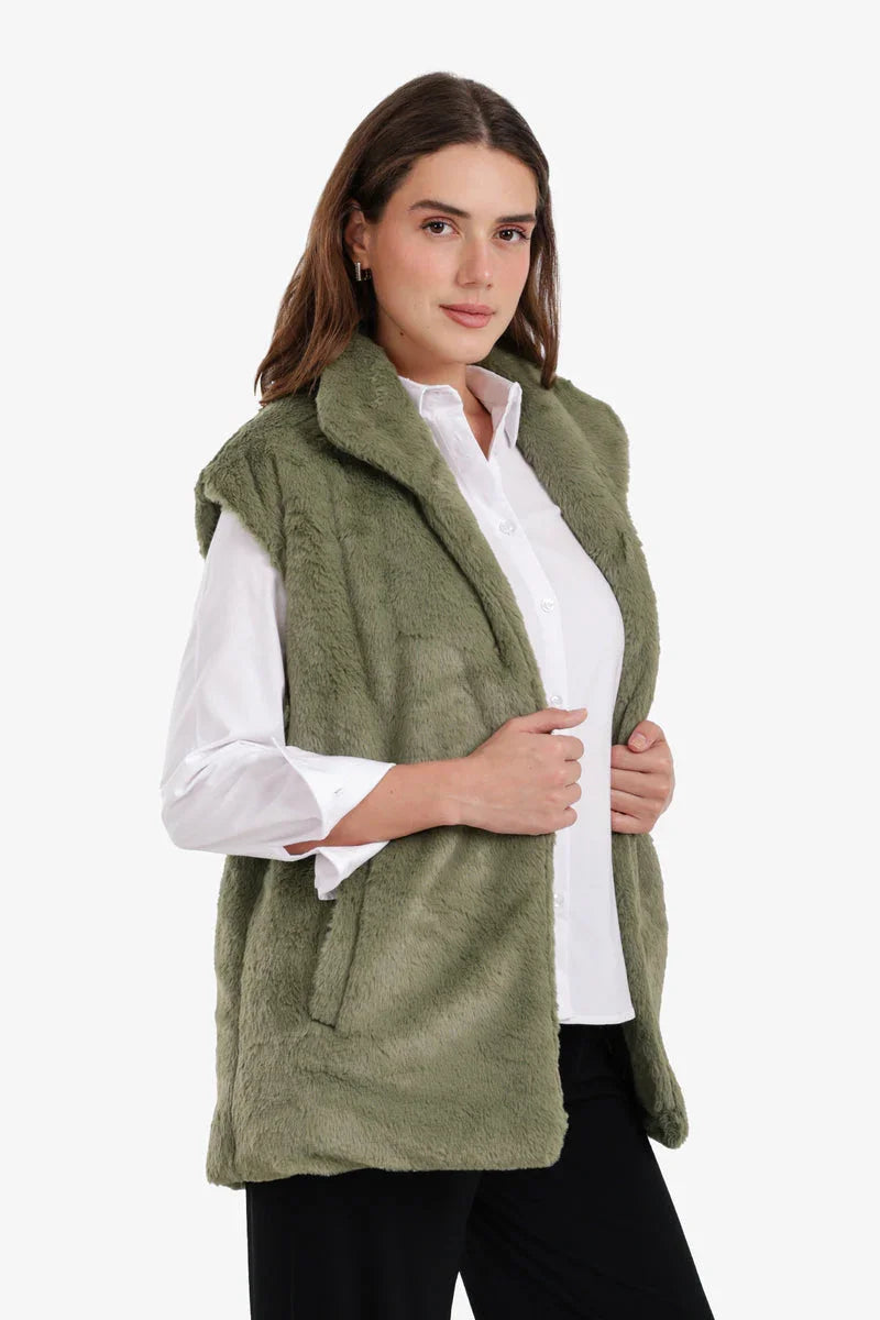 Carina - Open Neckline Sleeveless Vest 12