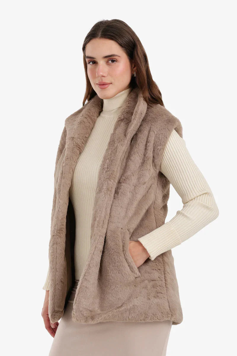 Carina - Open Neckline Sleeveless Vest 8