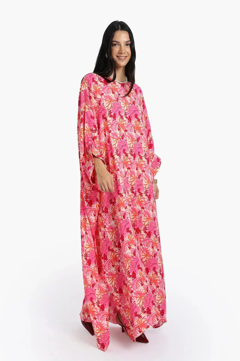 Carina - Printed Viscose Abaya 4