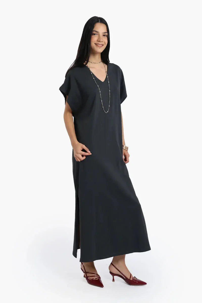 Carina - Lounge Dress with Side Slits 11