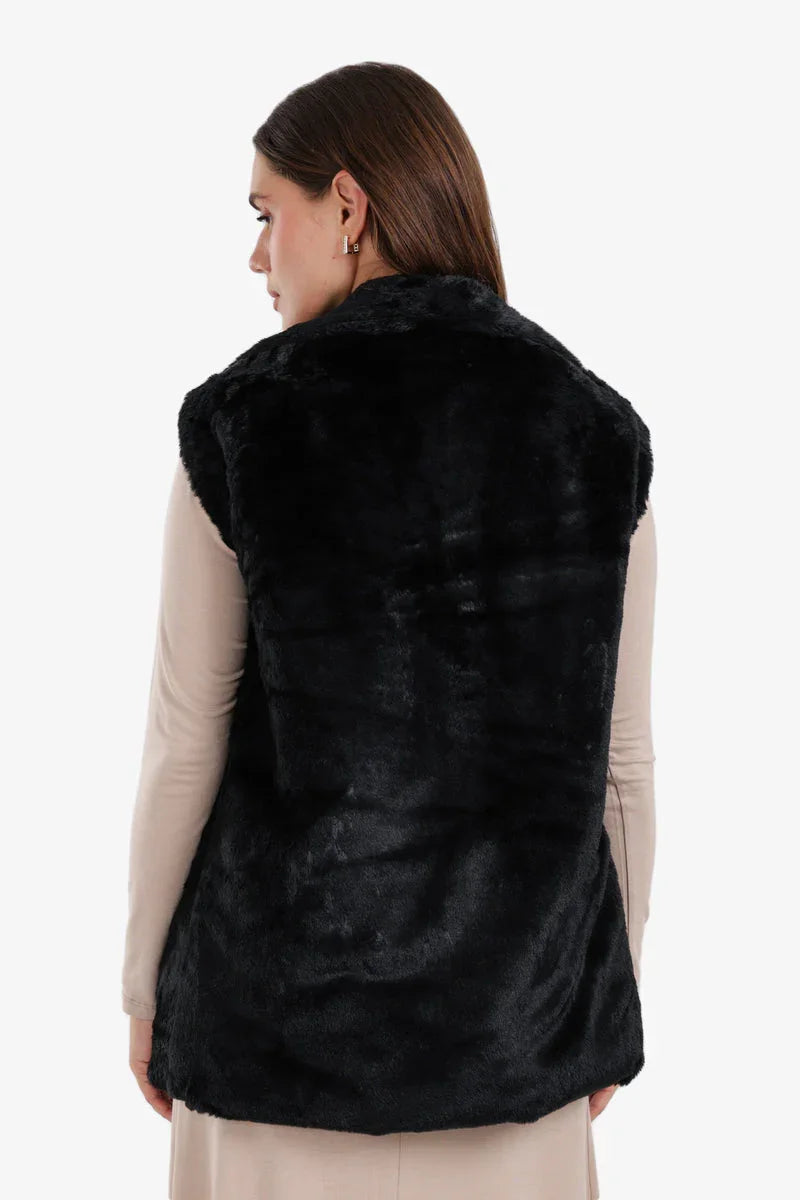 Carina - Open Neckline Sleeveless Vest 4