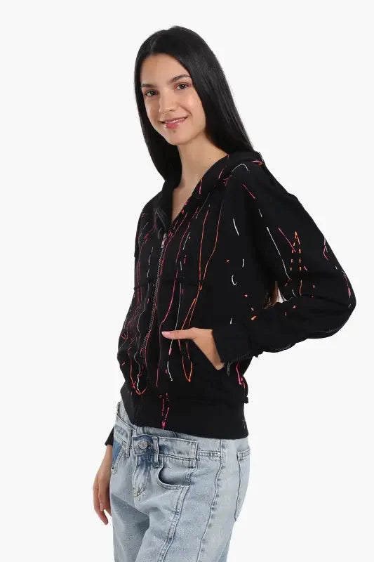 Carina - Lounge Jacket with Abstract Streaks 5