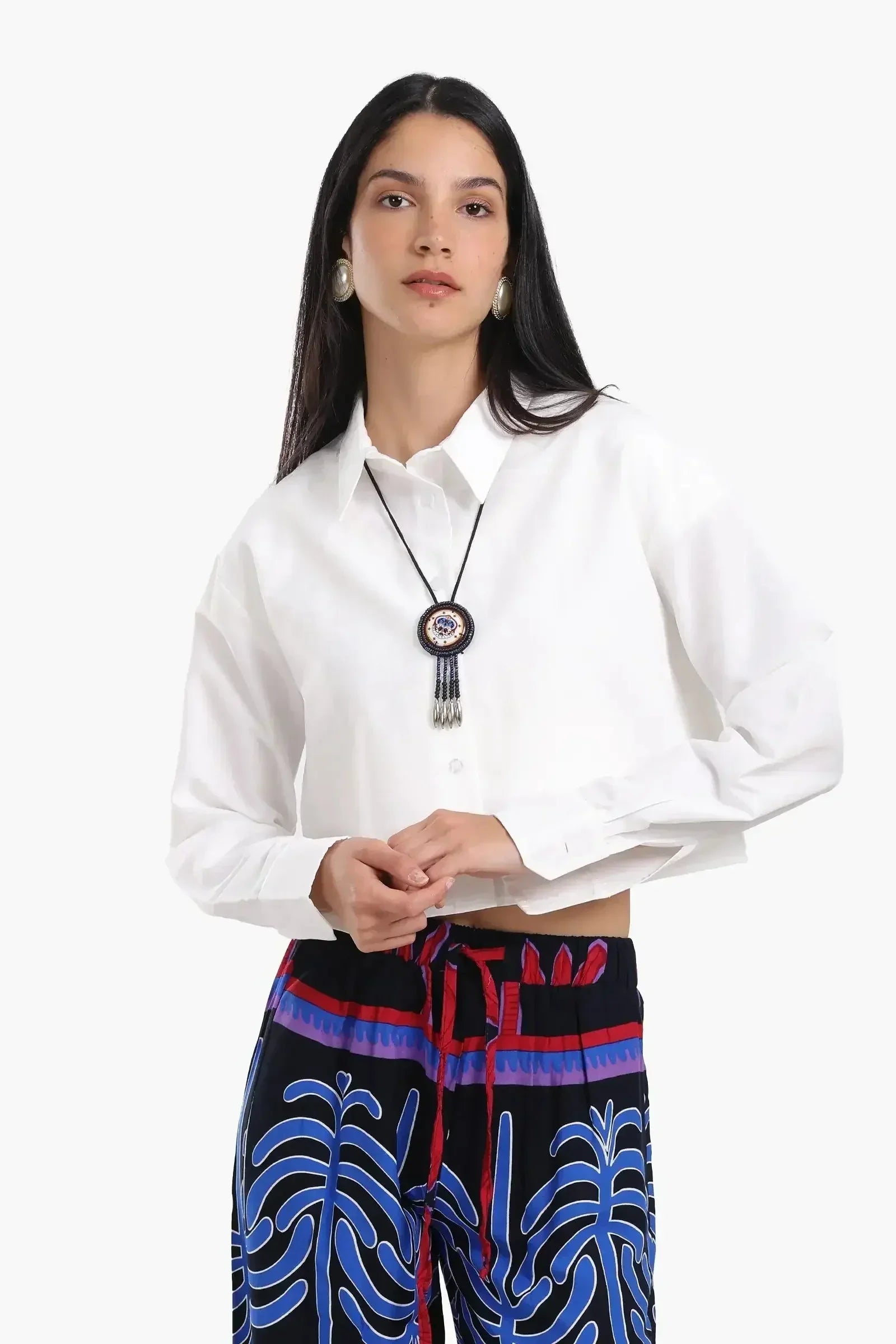 Carina - Dropped Shoulder Cropped Shirt 5