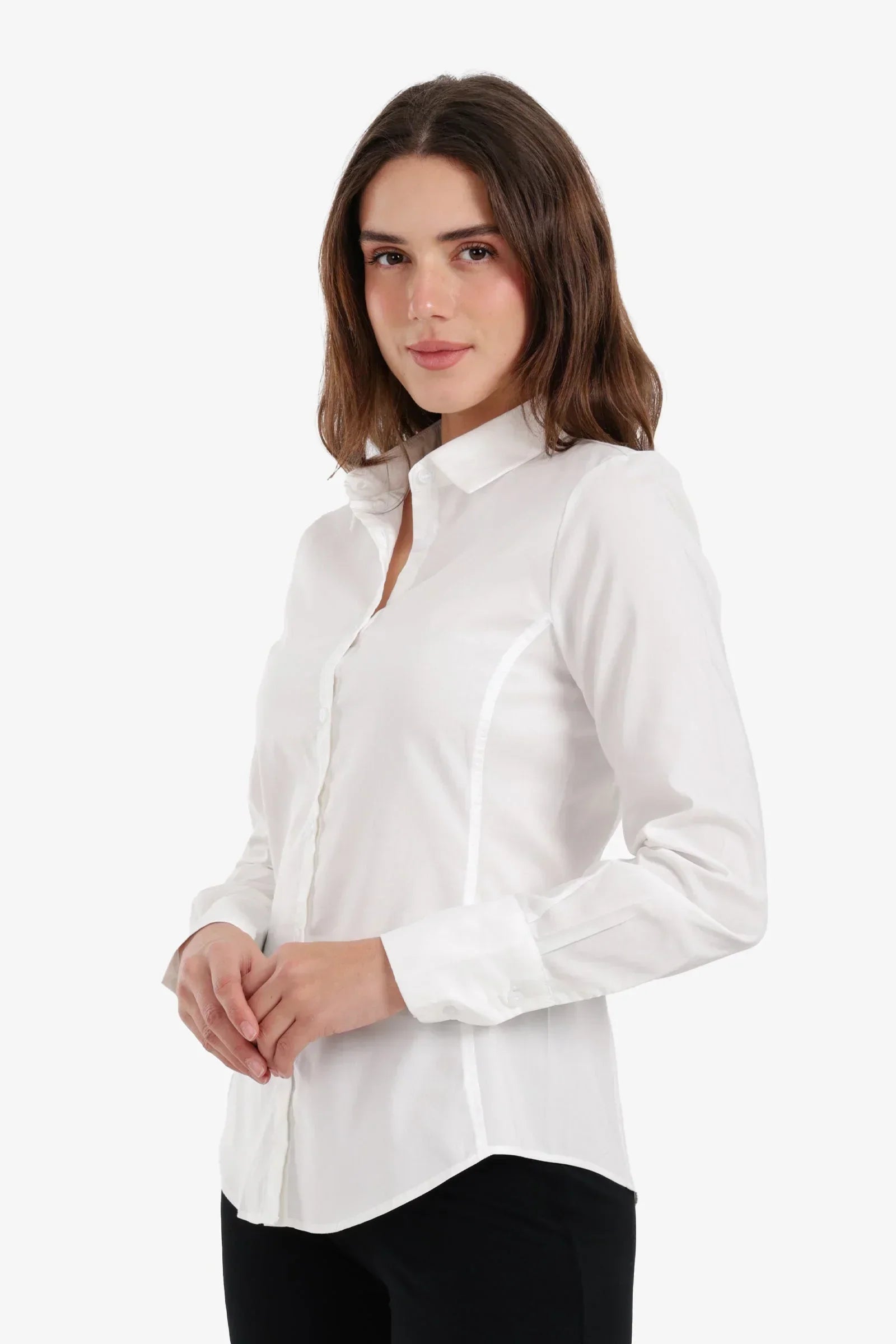 Carina - Double Collar Cotton Shirt 2