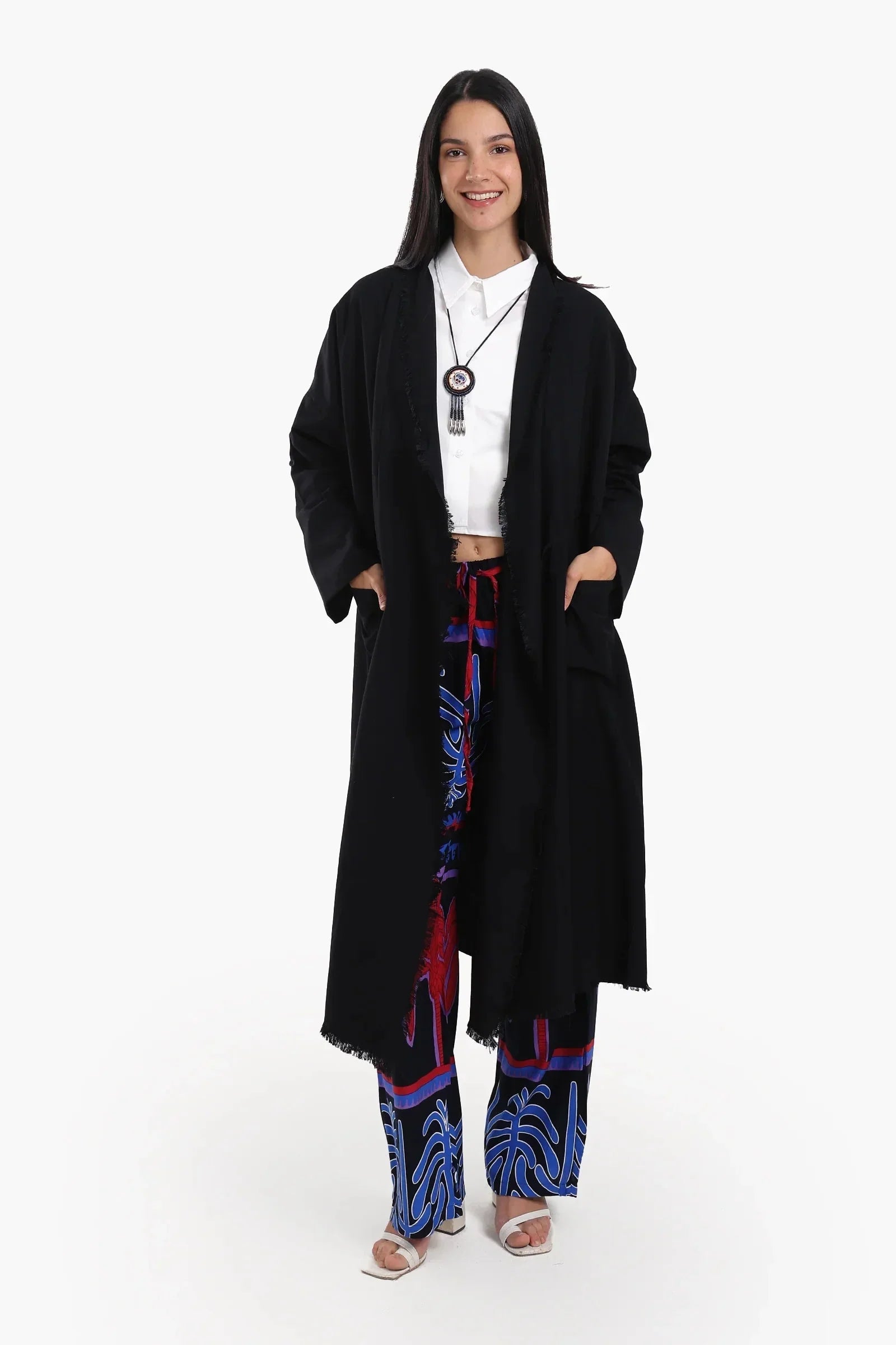 Carina - Flowing Polyester Kimono 5