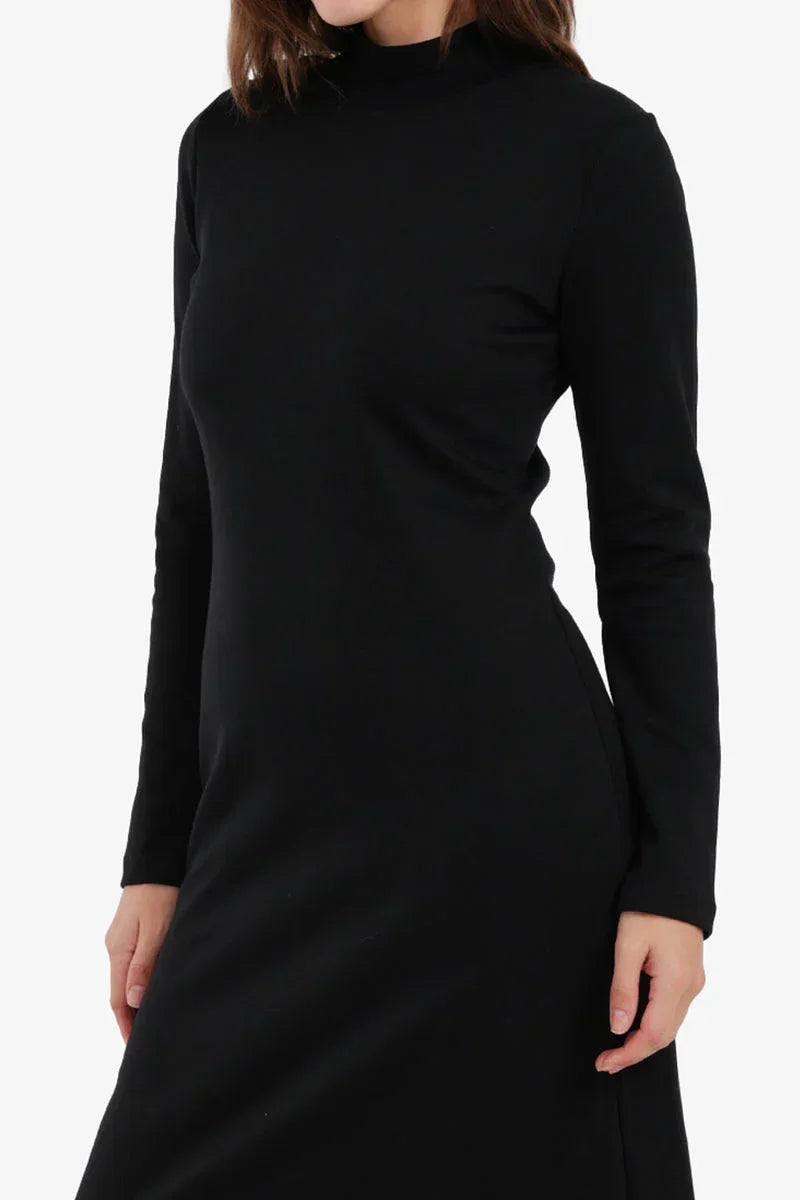 Mock Neck Midi Dress - Carina Mock Neck Midi Dress - Carina