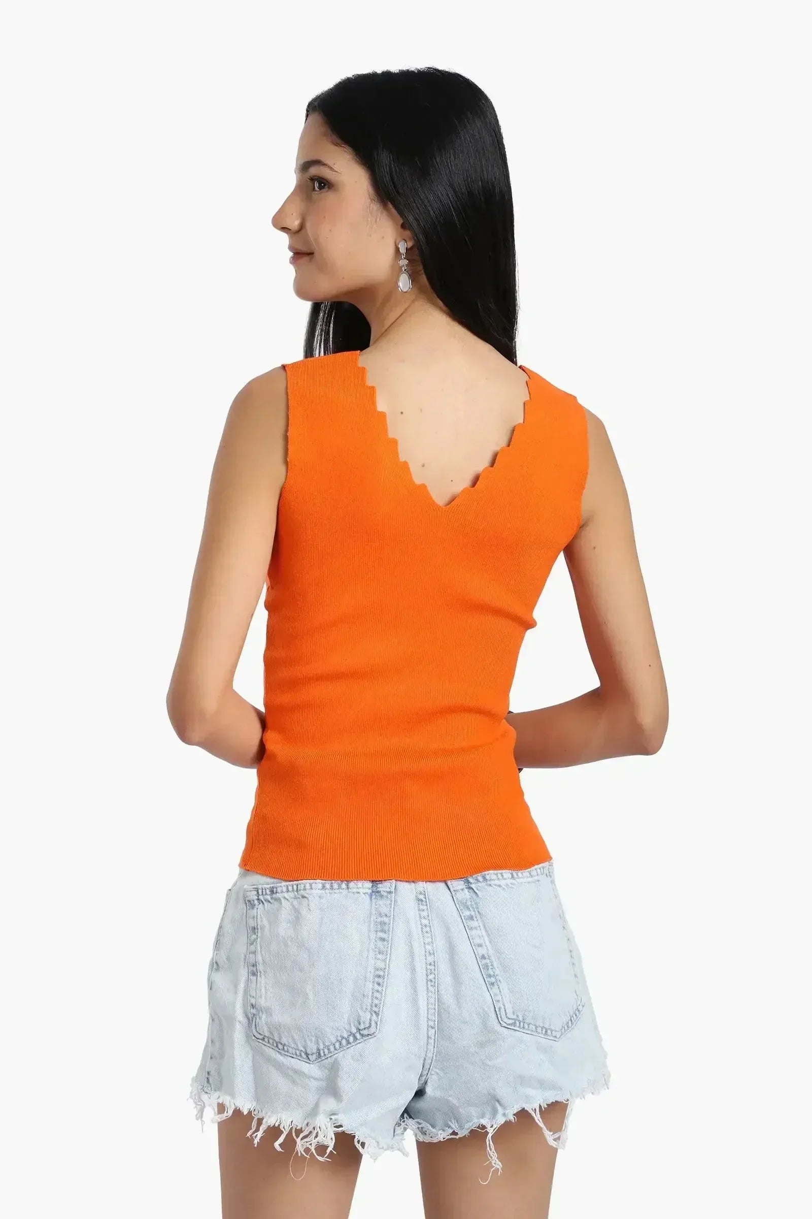 Carina - Seamless Zigzag V-Neck Top 6