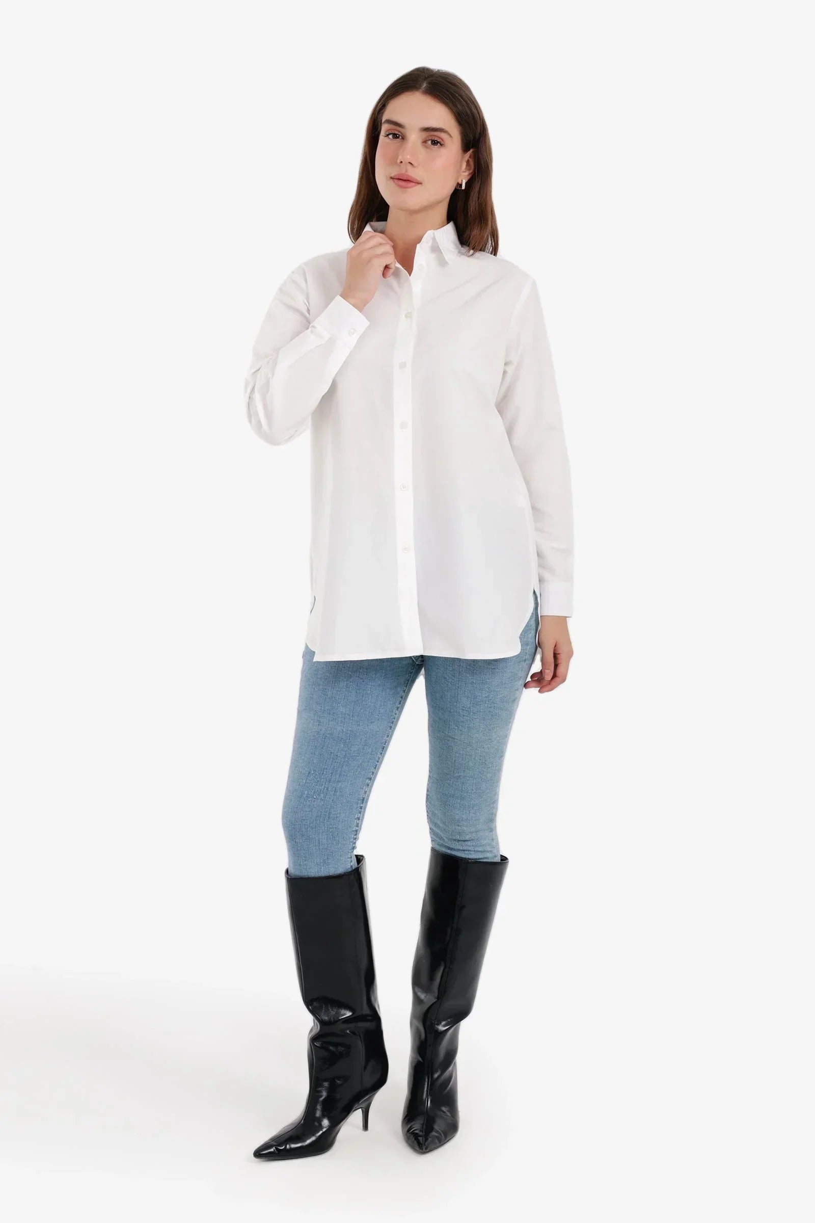 Carina - Relaxed Full Placket Shirt 10