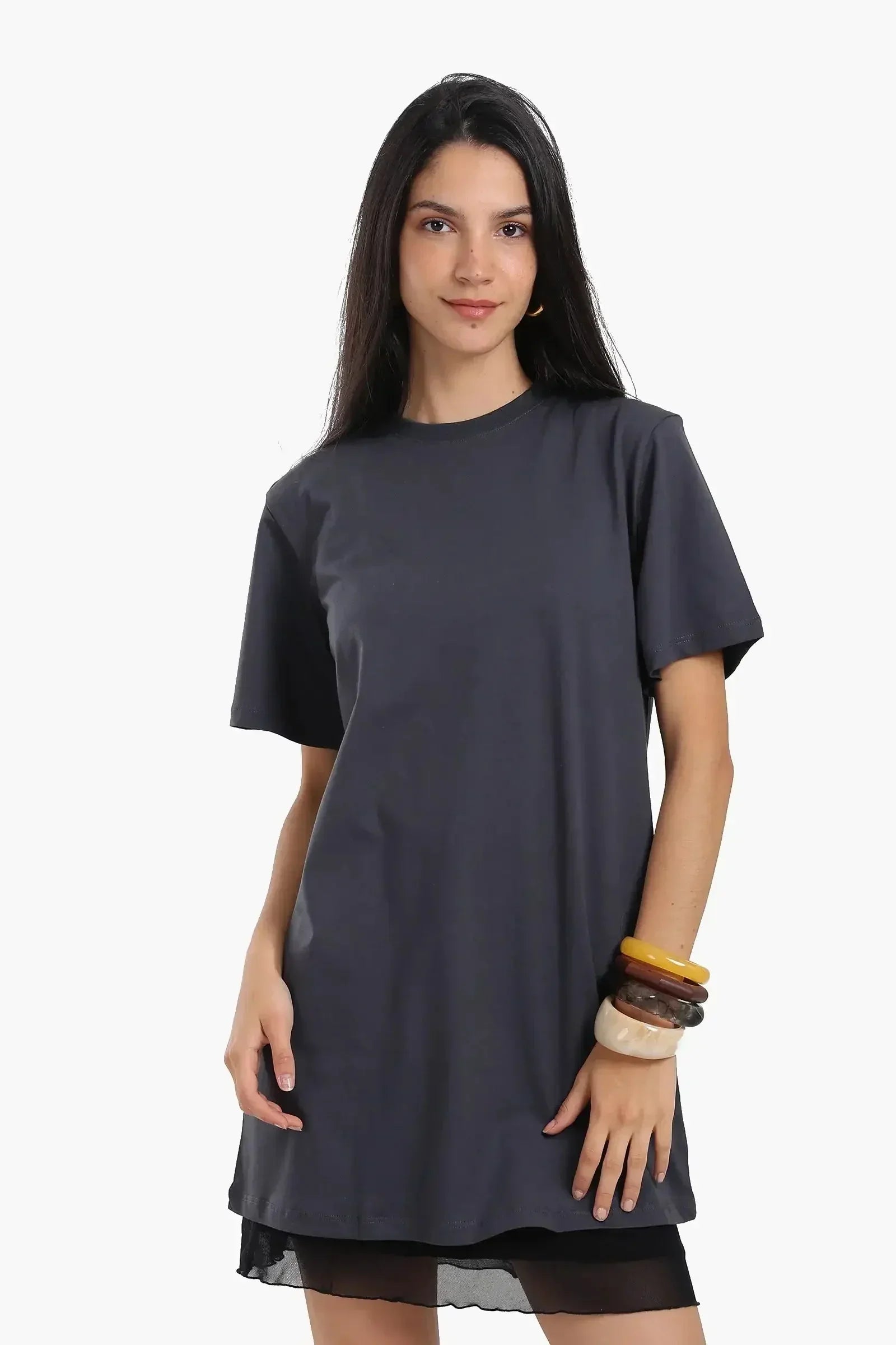 Carina - Short Sleeves Cotton Dress 2