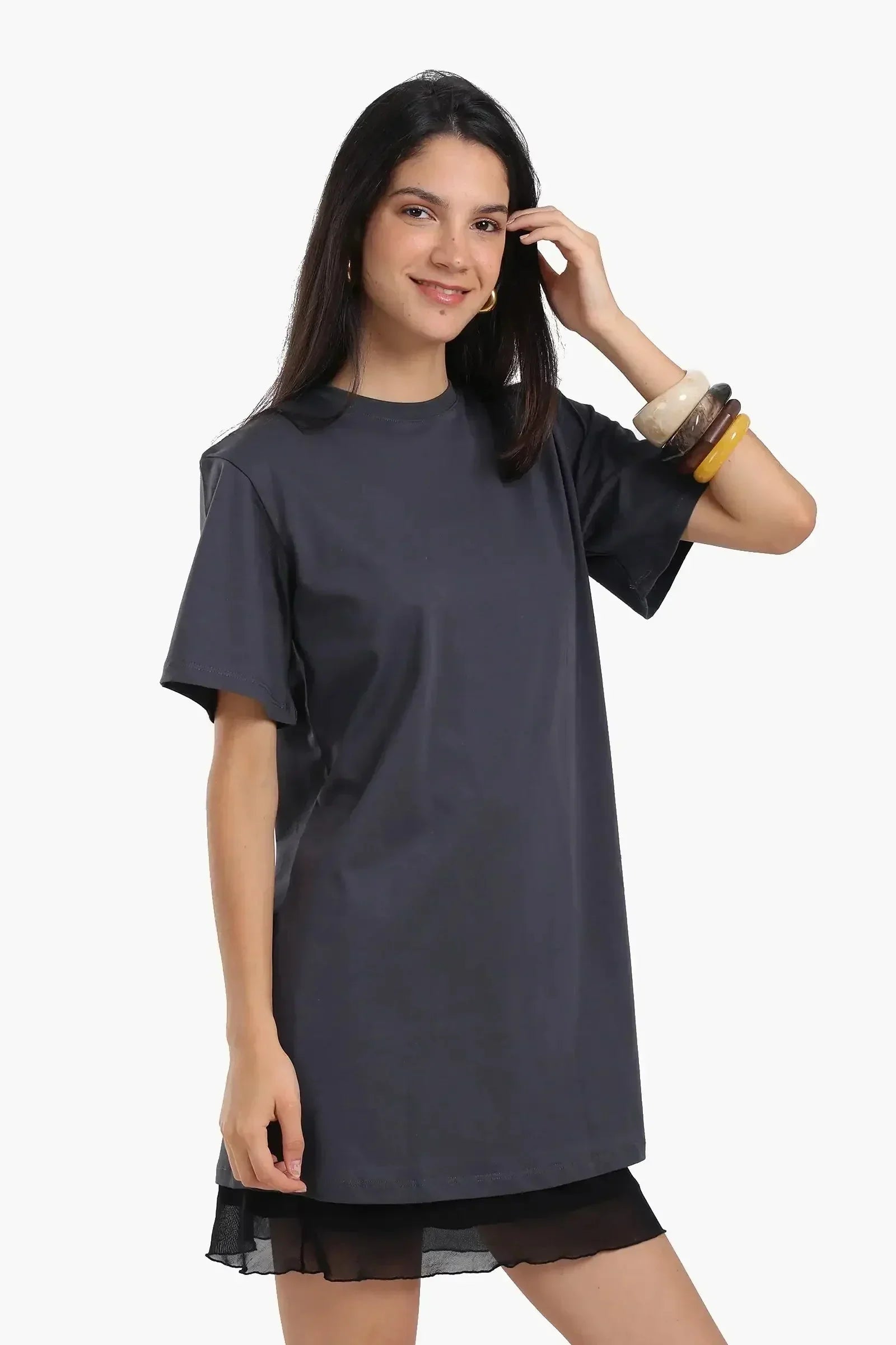 Carina - Short Sleeves Cotton Dress 1