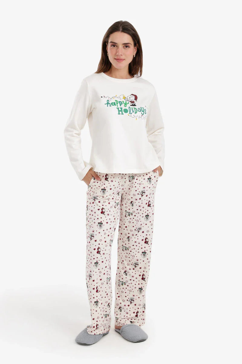 Carina - Crew Neck Festive Pyjama Set 1