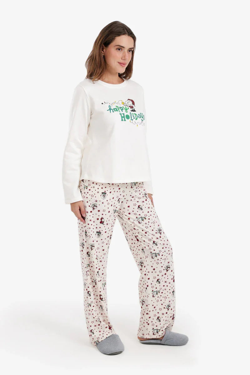 Carina - Crew Neck Festive Pyjama Set 2