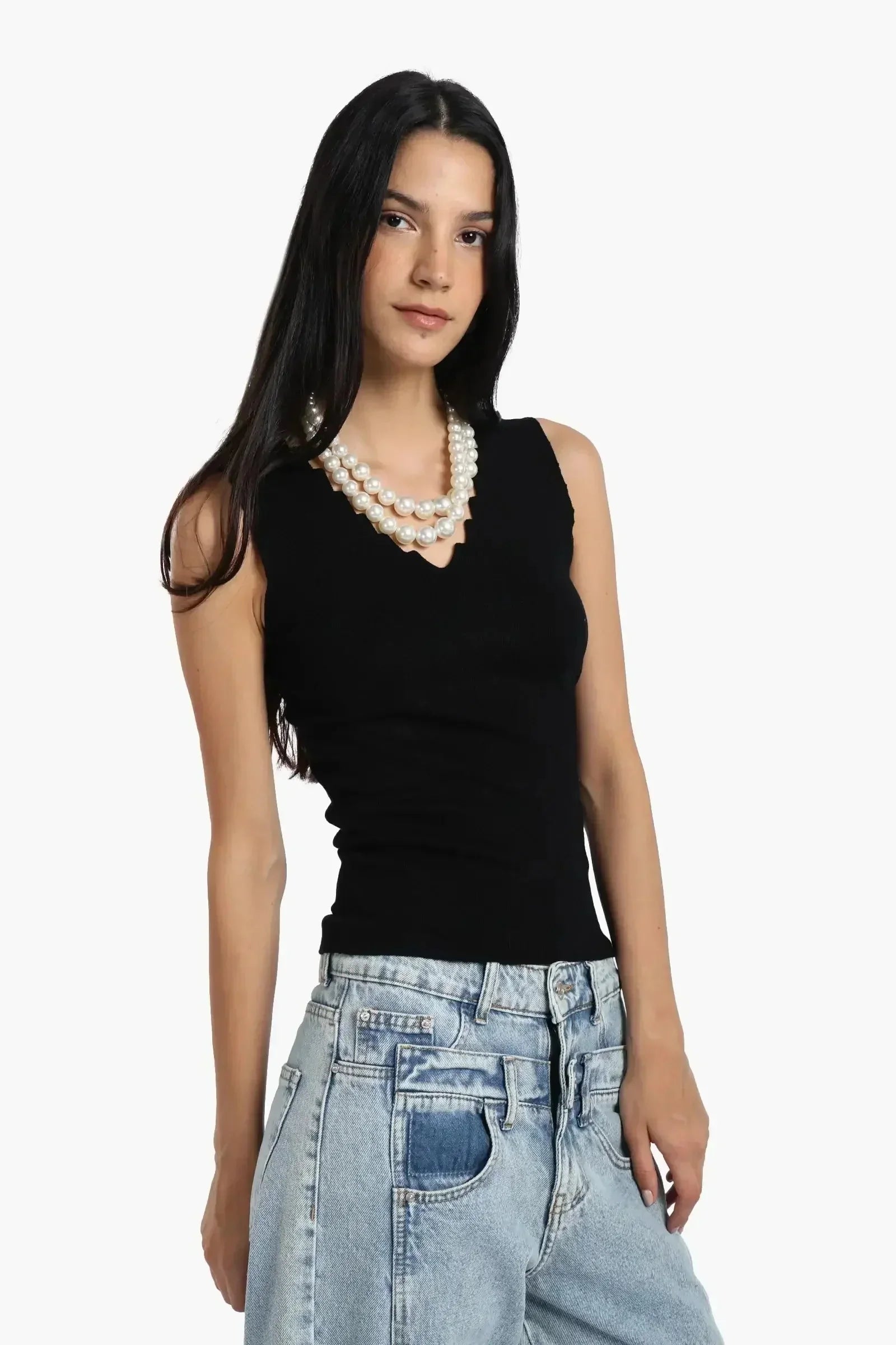 Carina - Seamless Zigzag V-Neck Top 13