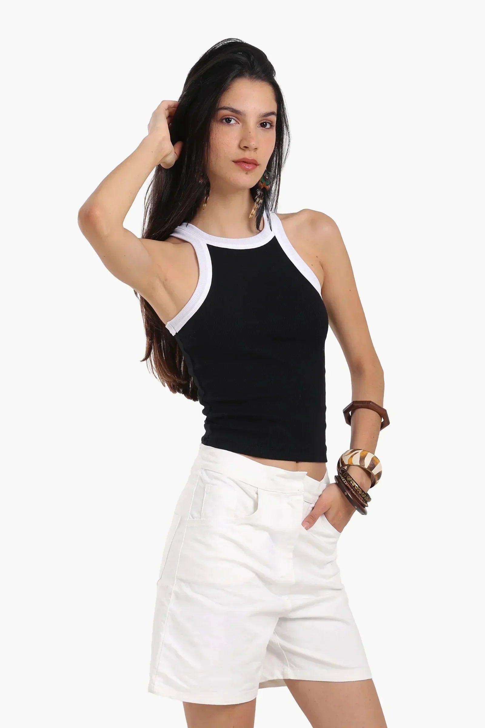 Carina - Soft Rib Racer Top 2