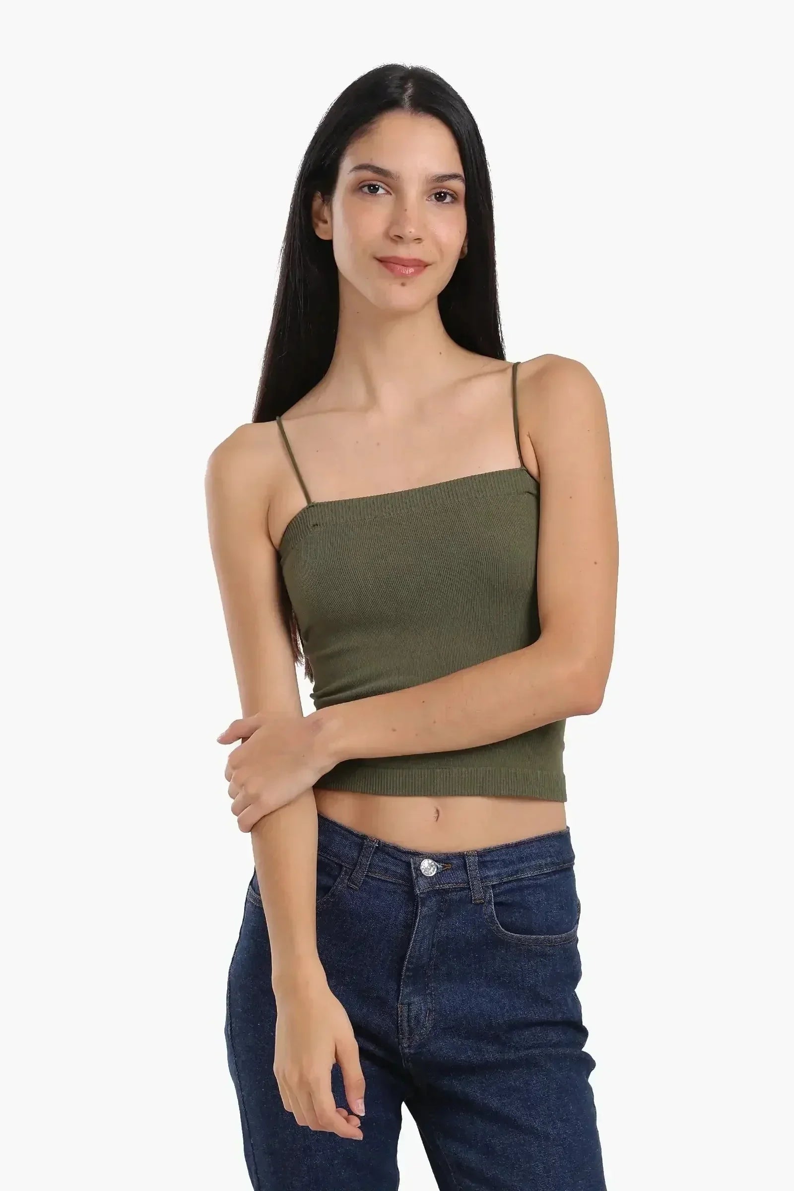 Carina - Ribbed Square Neck Top 9