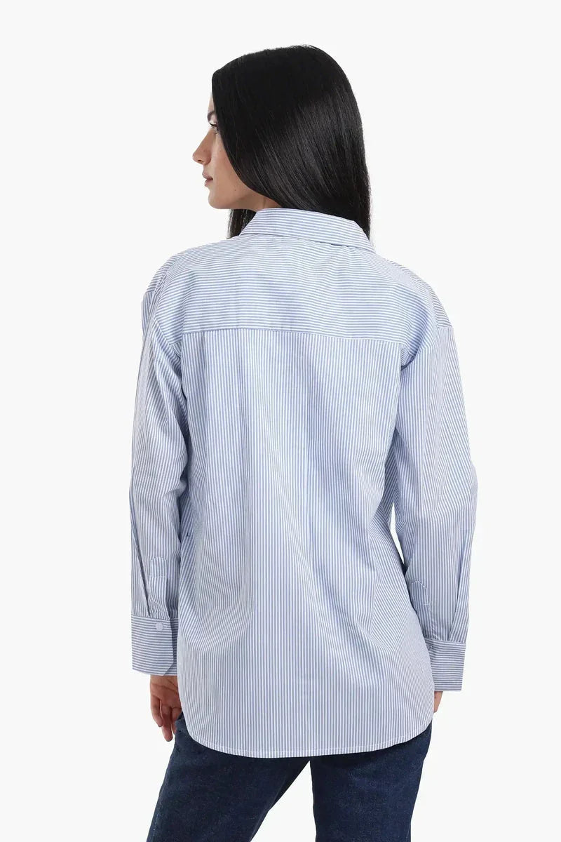 Striped Shirt with Printed Pocket - Carina 4