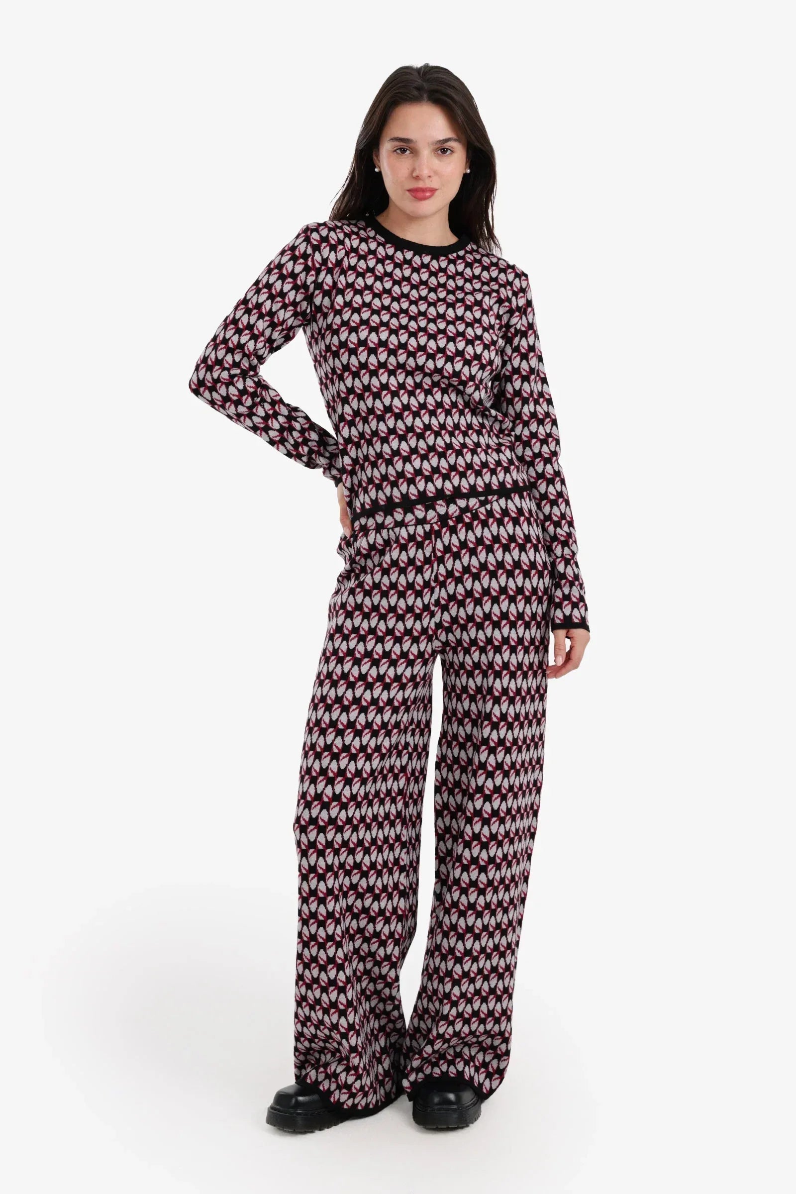 Carina - Self Pattern Lounge Pants 1
