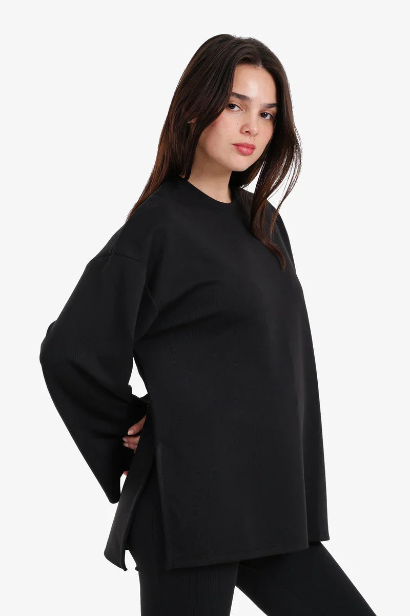 Carina - Crew Neck Wide Blouse 2