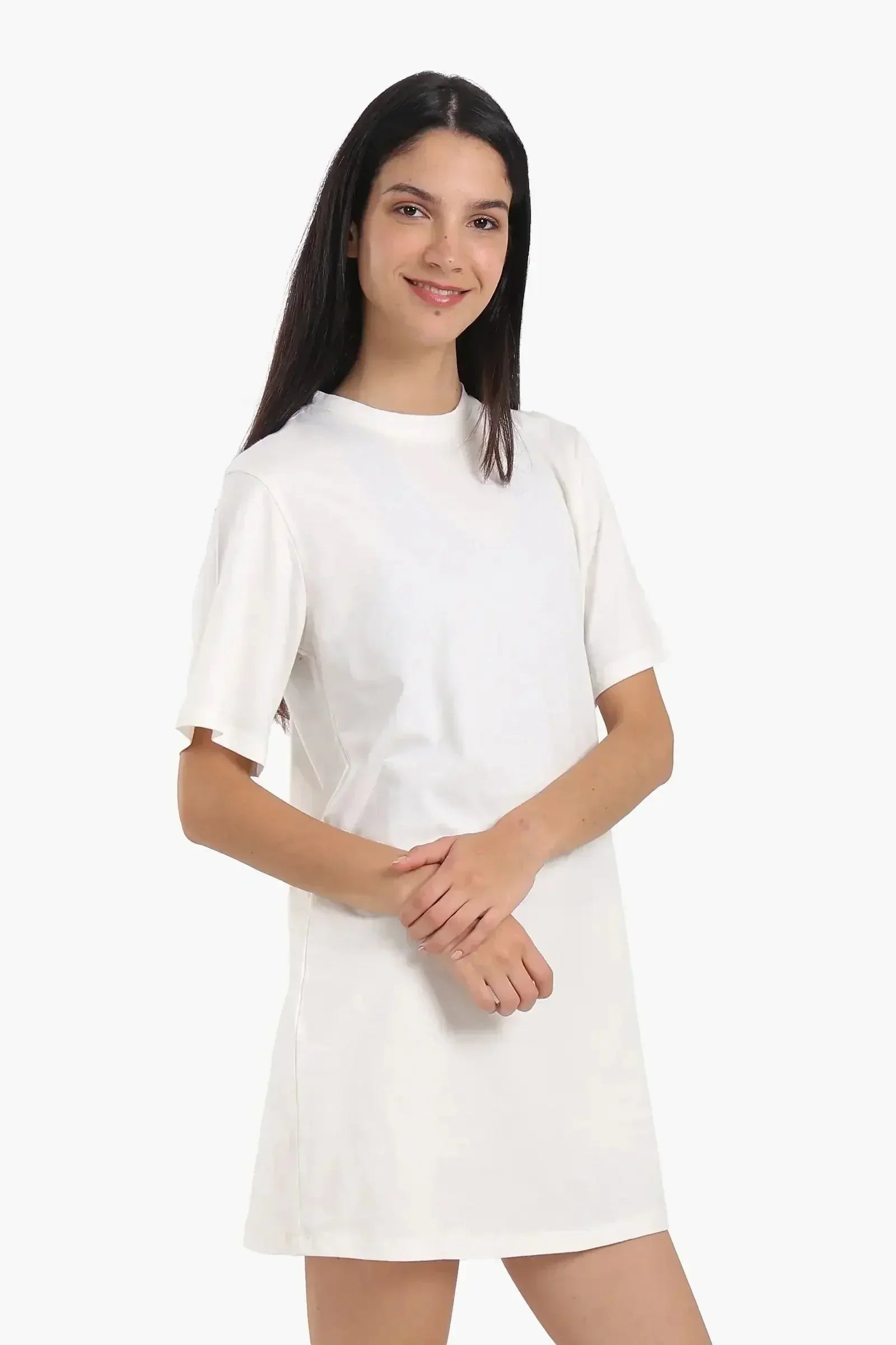Carina - Short Sleeves Cotton Dress 8