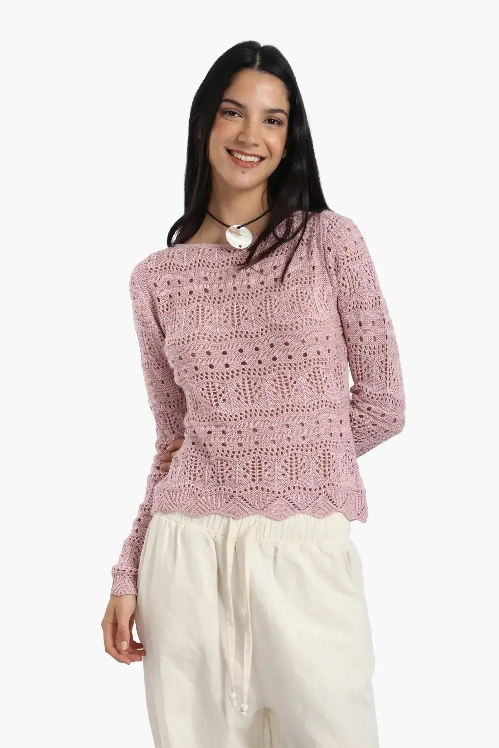 Carina - Knitted Long Sleeves Top 1