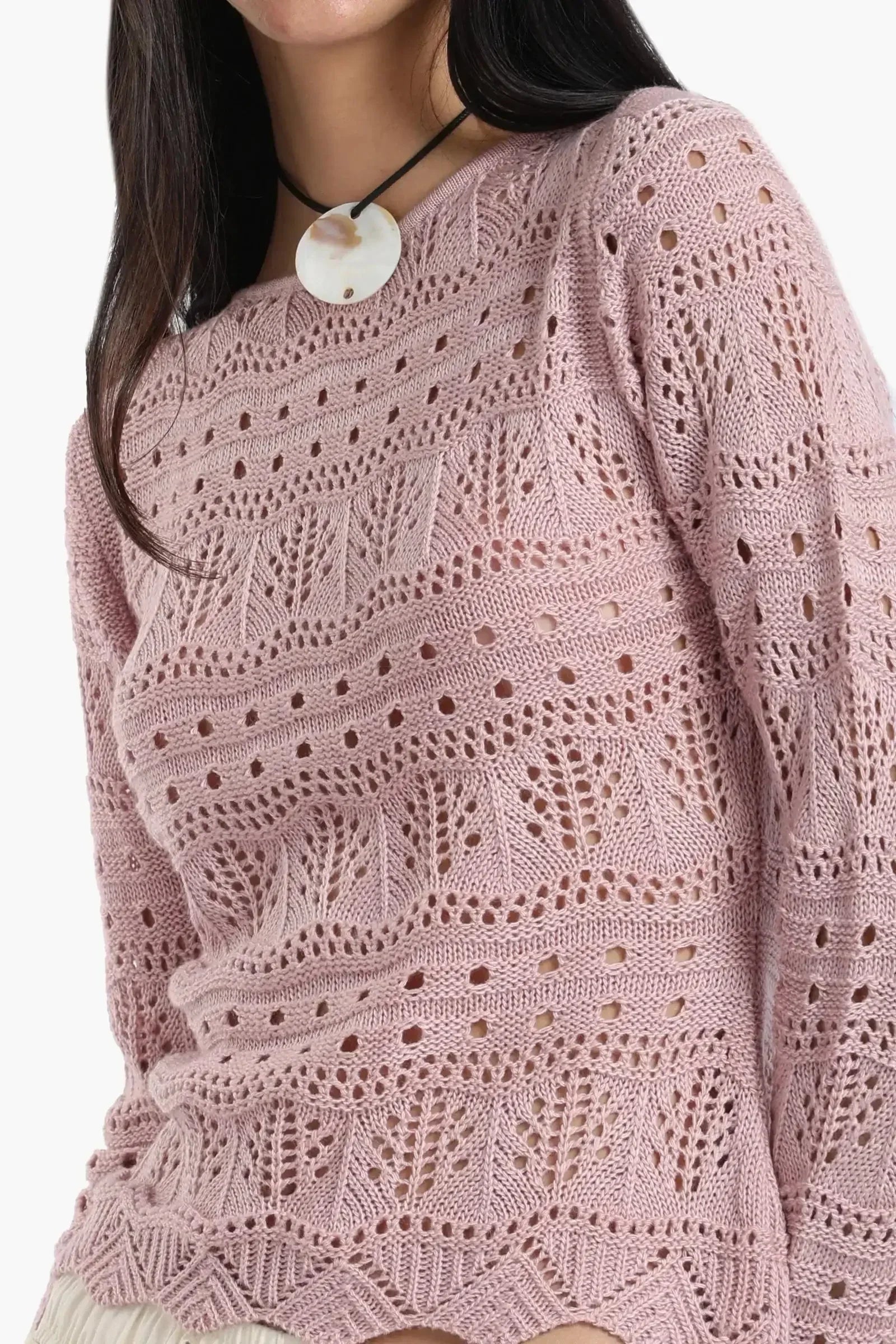 Carina - Knitted Long Sleeves Top 2
