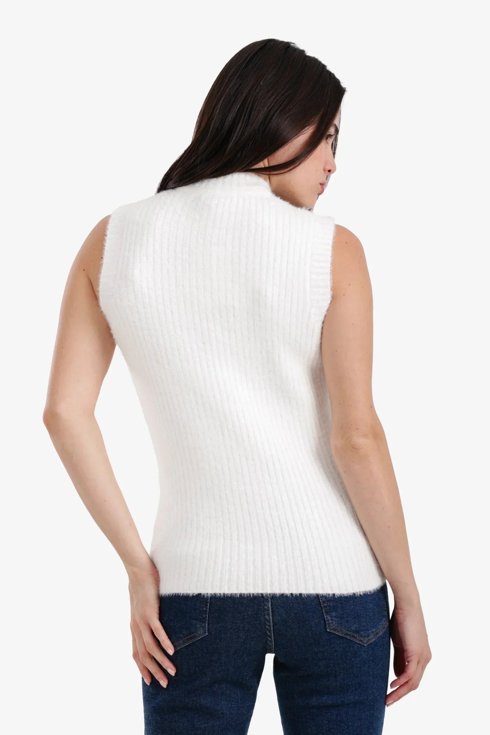 Carina - Sleeveless Ribbed Lounge Pullover 3