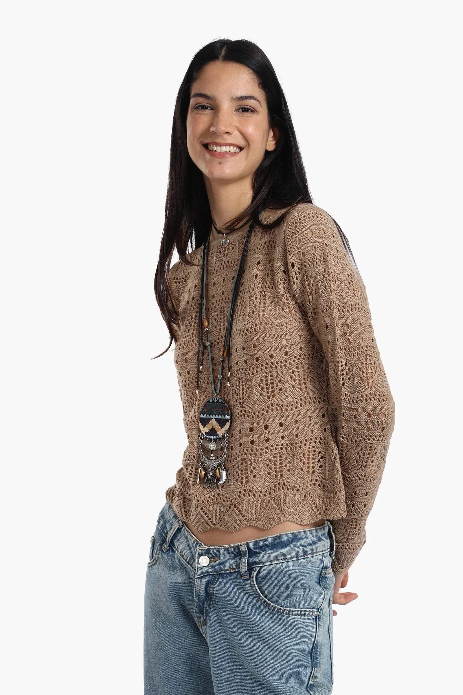 Carina - Knitted Long Sleeves Top 10