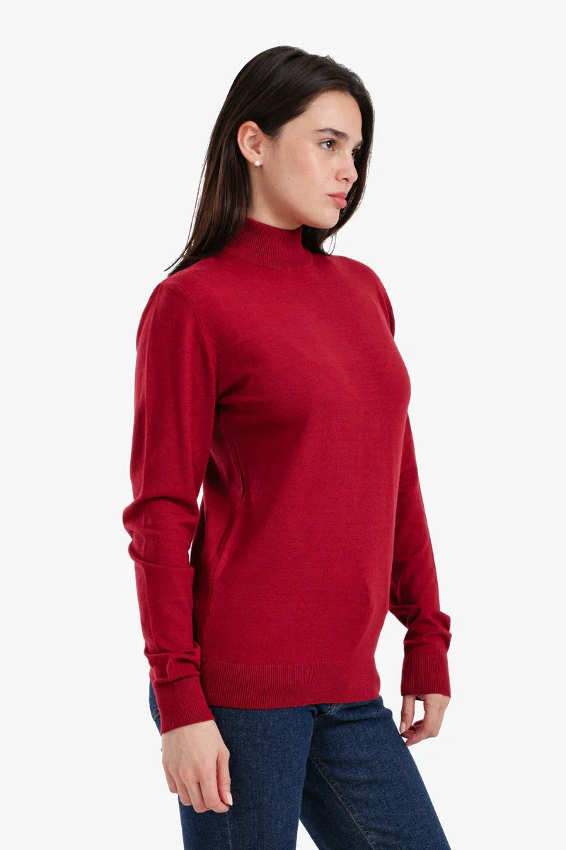 Carina - Slim Fit High Neck Pullover 7