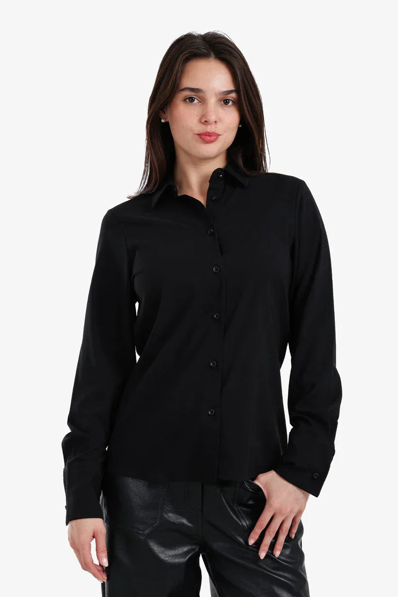 Carina - Turned-Down Collar Shirt 1