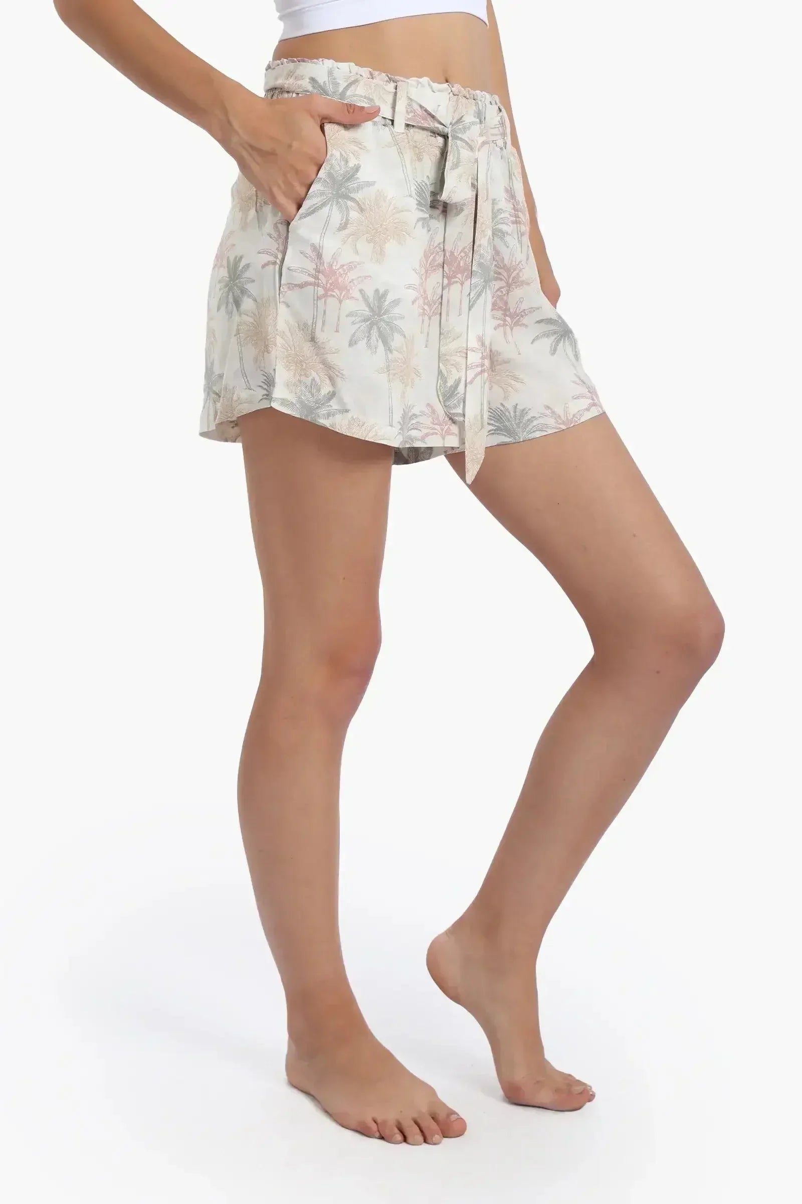 Carina - Palm Printed Pyjama Shorts 4
