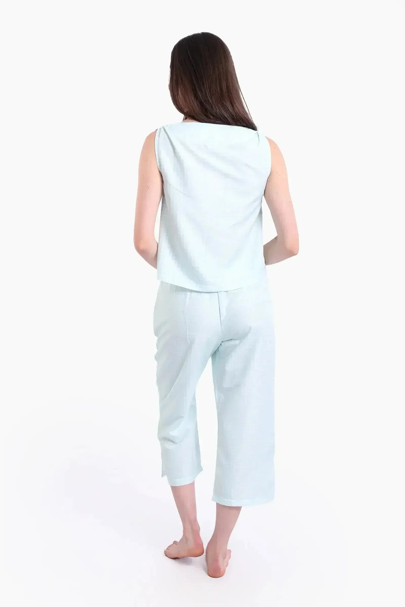 Carina - Gingham Tencel Pyjama Set 4