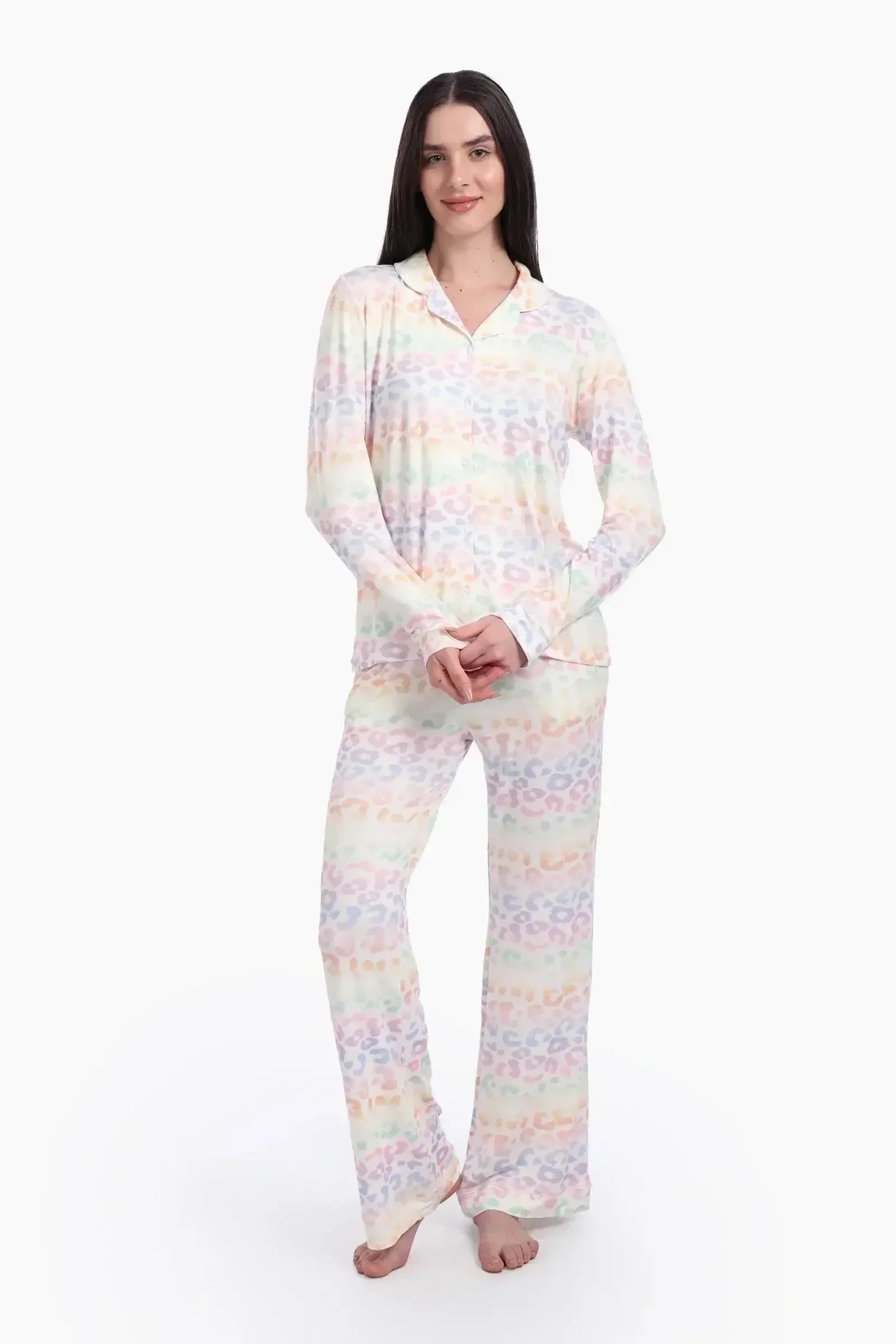 Carina - Colorful Animal Print Pyjama Set 2