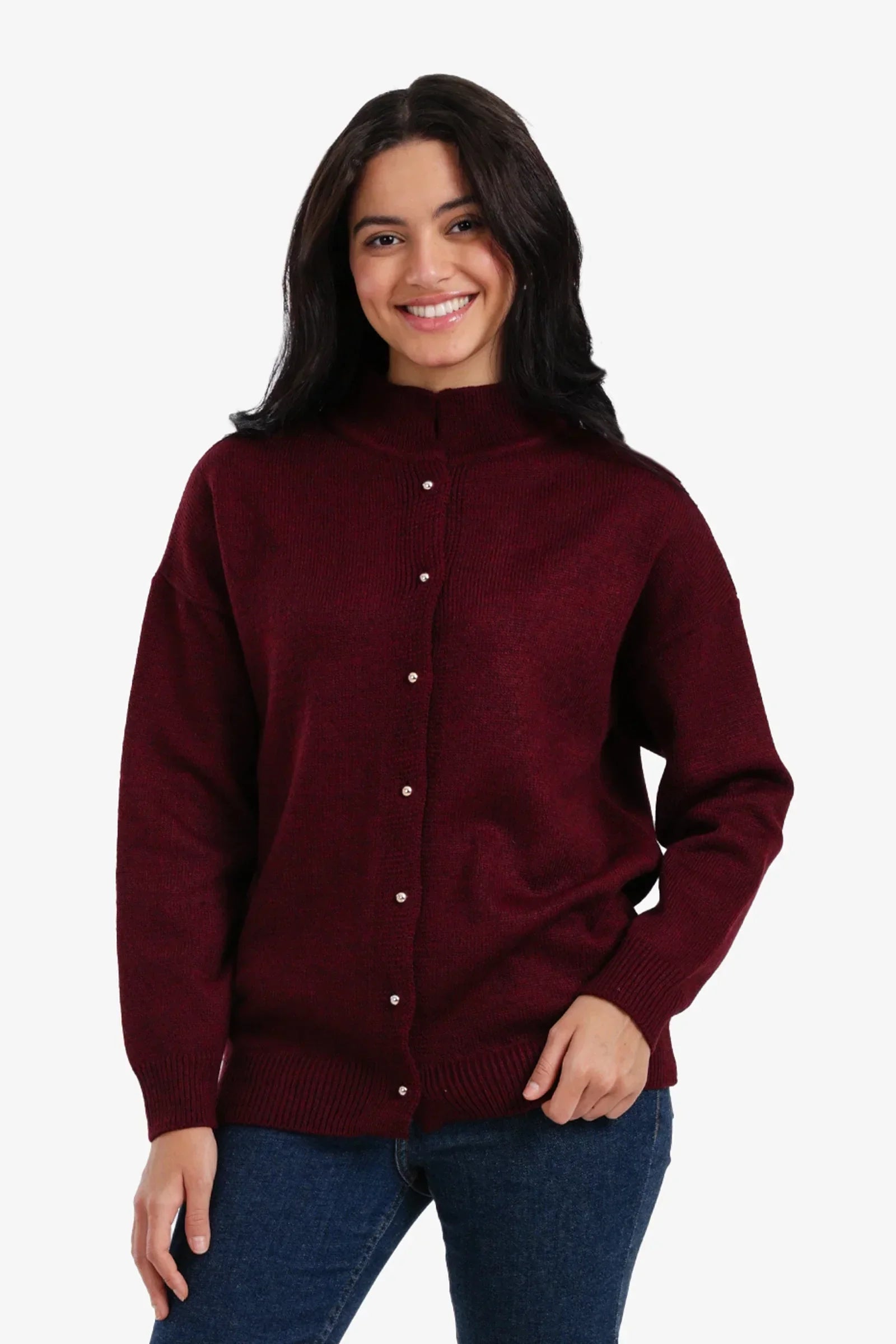 Clue - Knit Button-Front Cardigan 2