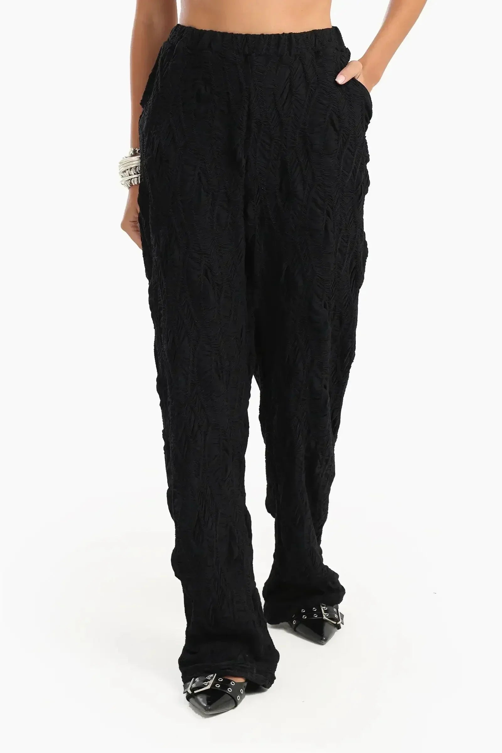 Carina - Ribbed Beach Pants with Pockets 5