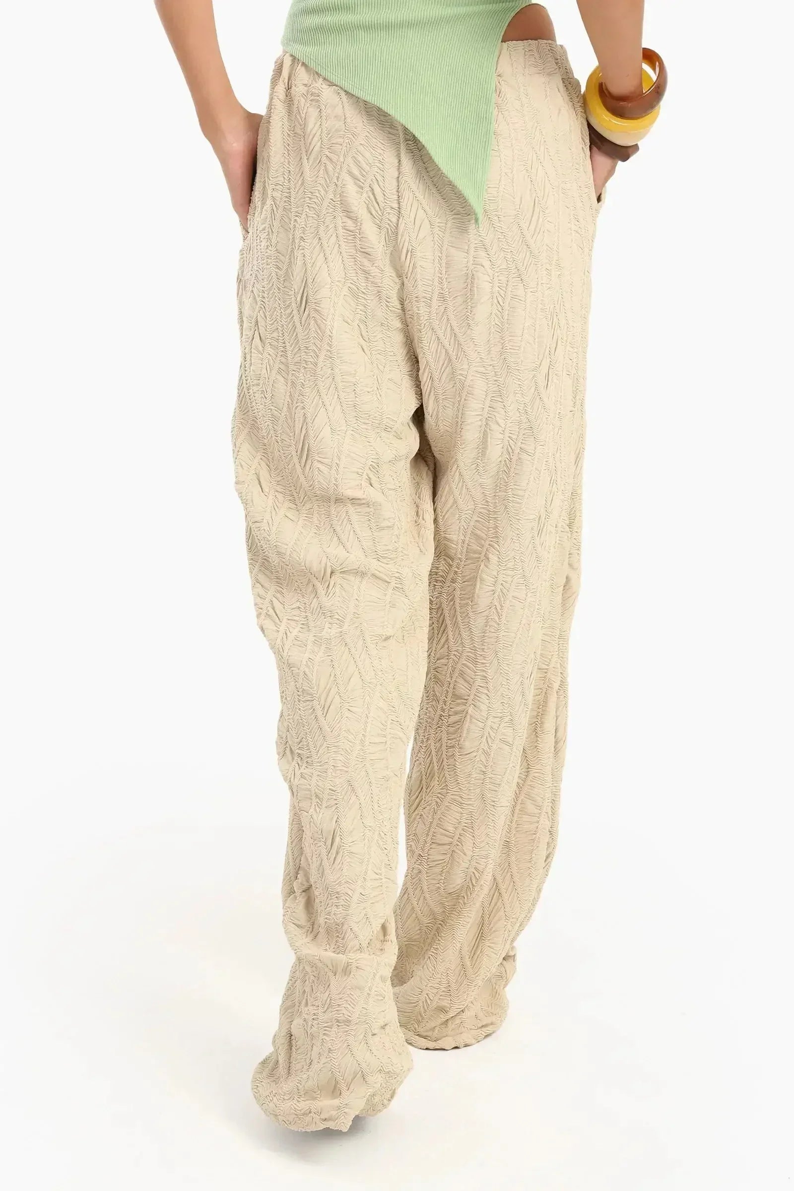 Carina - Ribbed Beach Pants with Pockets 3
