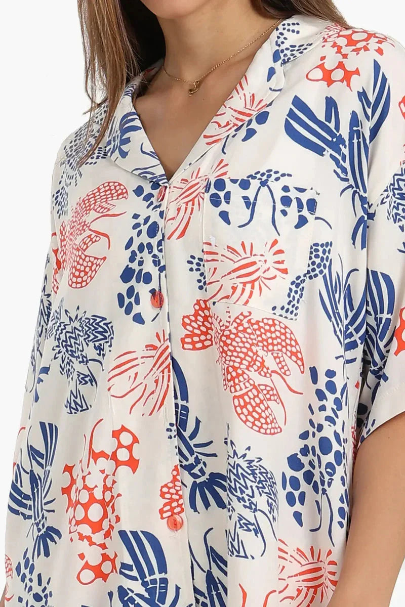 Carina - Short Sleeve Printed Pyjama Set 4