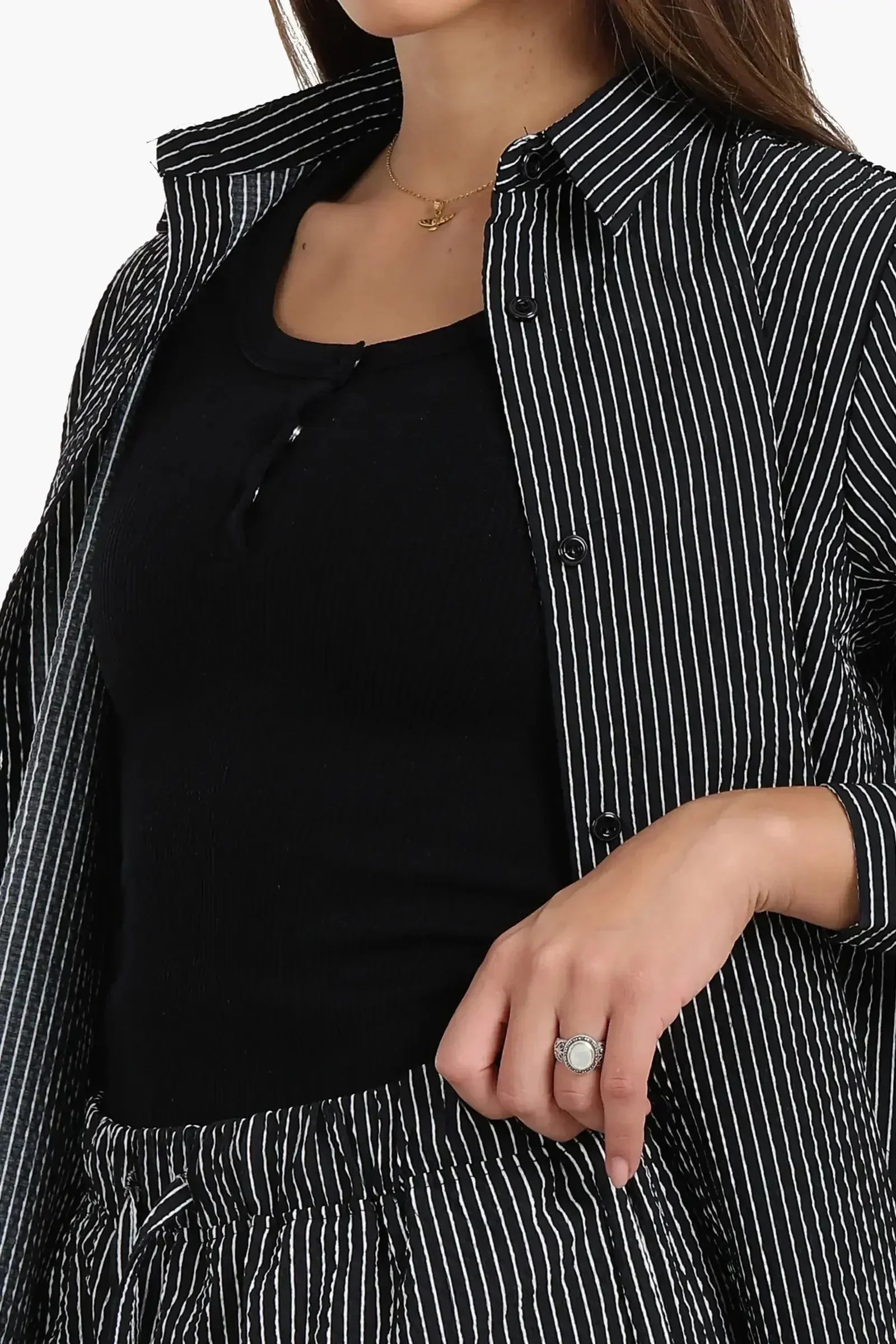 Carina - Striped Long-Sleeve Shirt 9