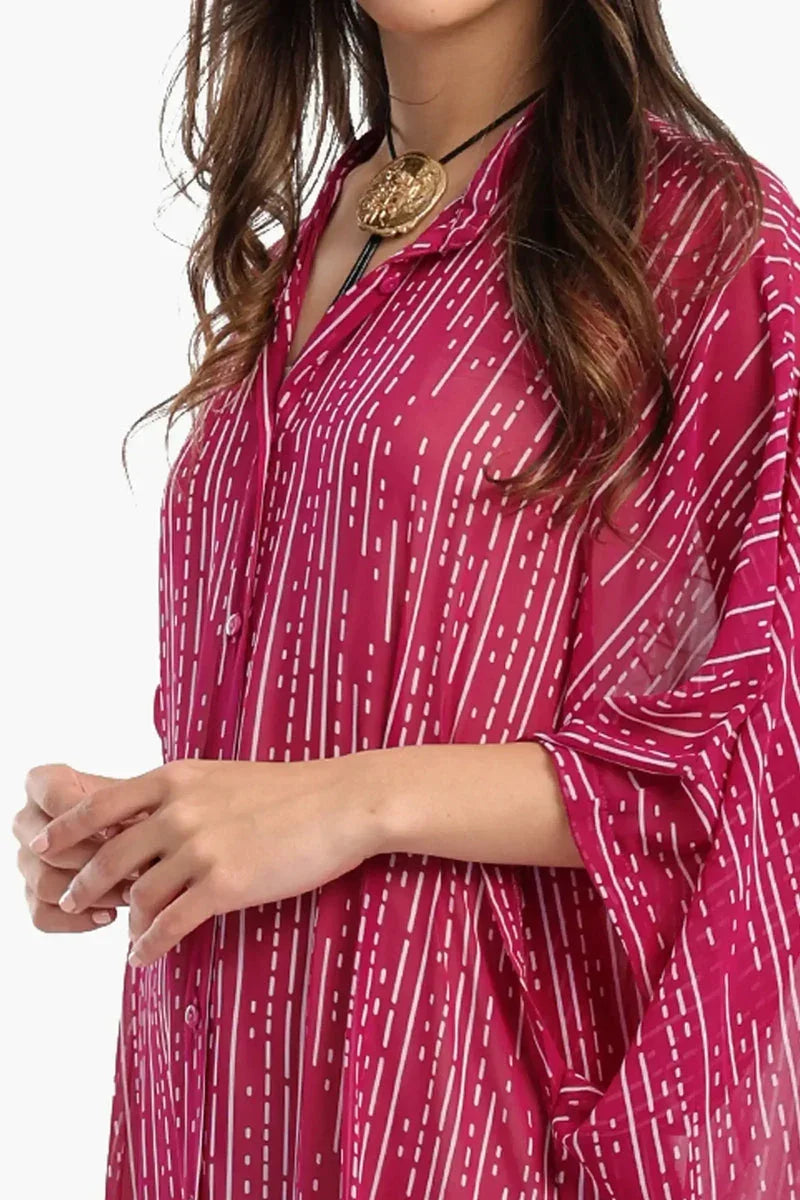 Shirt Dress with Wide Sleeves - Carina 8