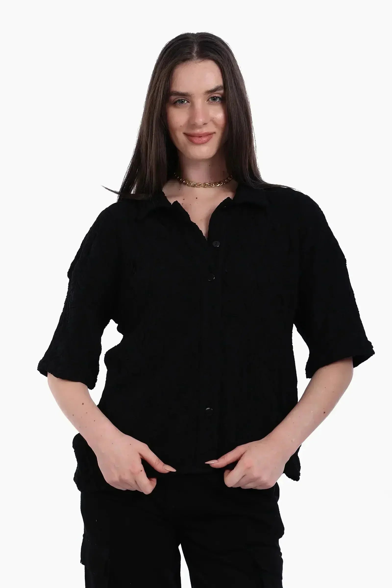 Carina - Woven Jacquard Beach Shirt 5