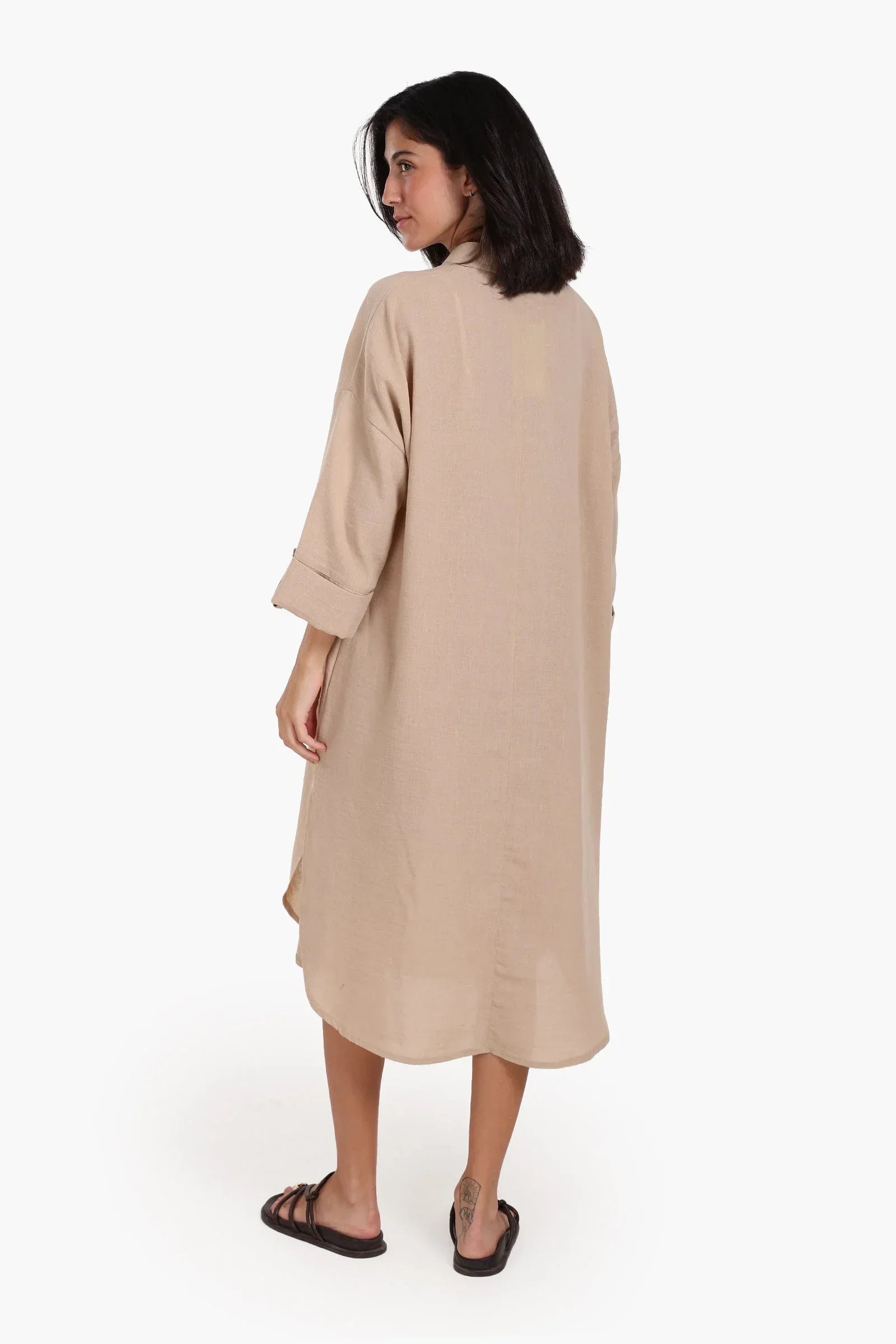 Clue - 3/4 Sleeves Midi Dress 3