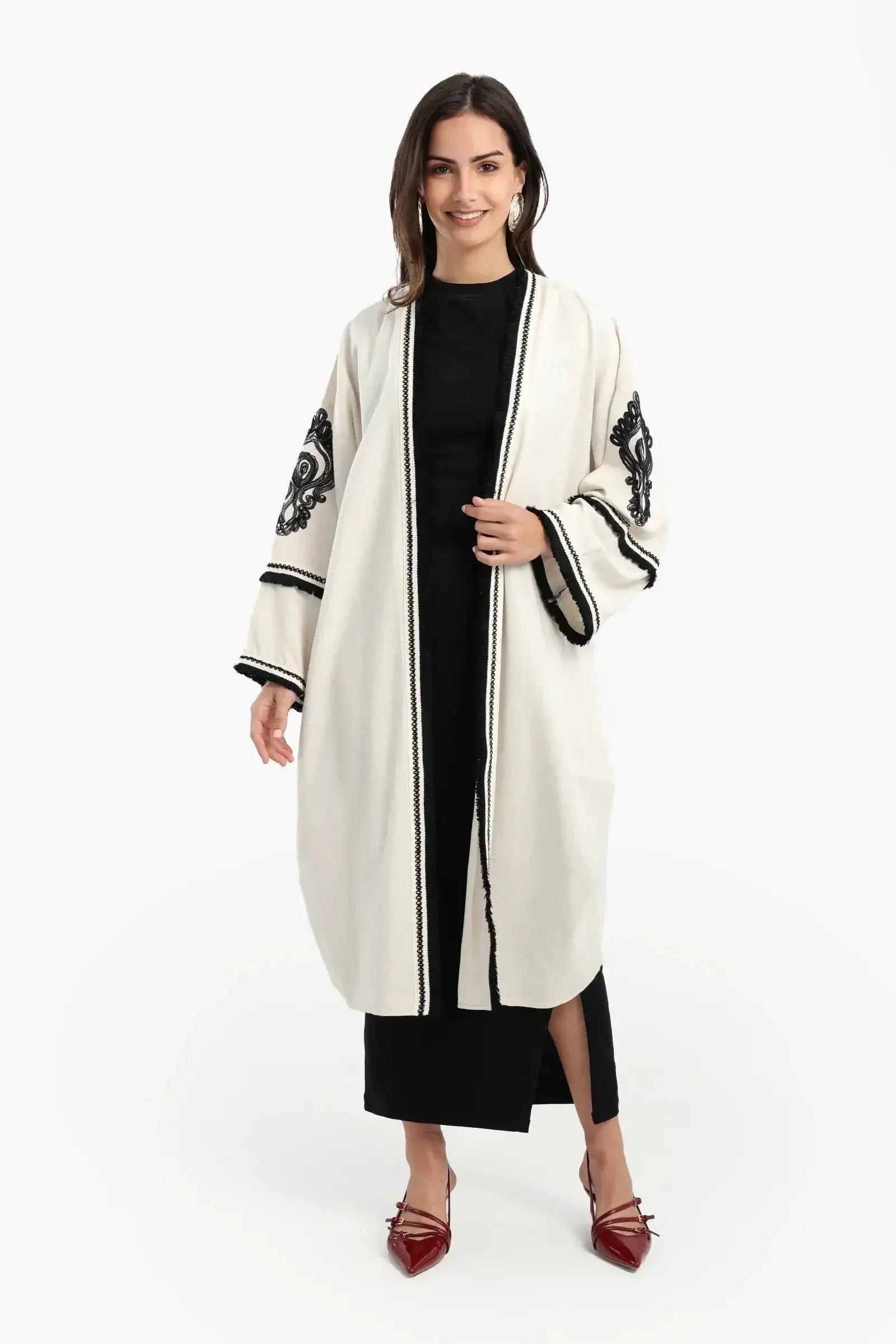 Carina - Midi Kimono with Embroidery 4