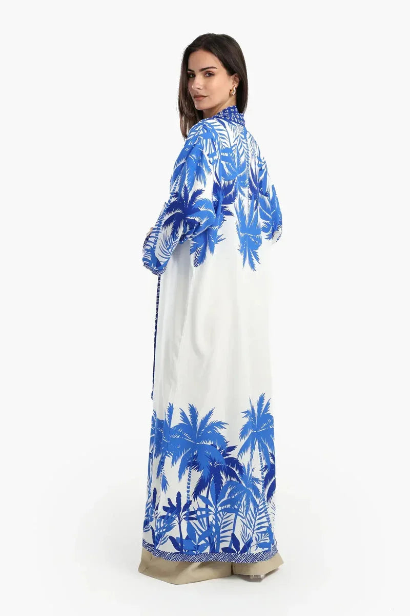 Carina - Palm Trees Printed Kimono 4