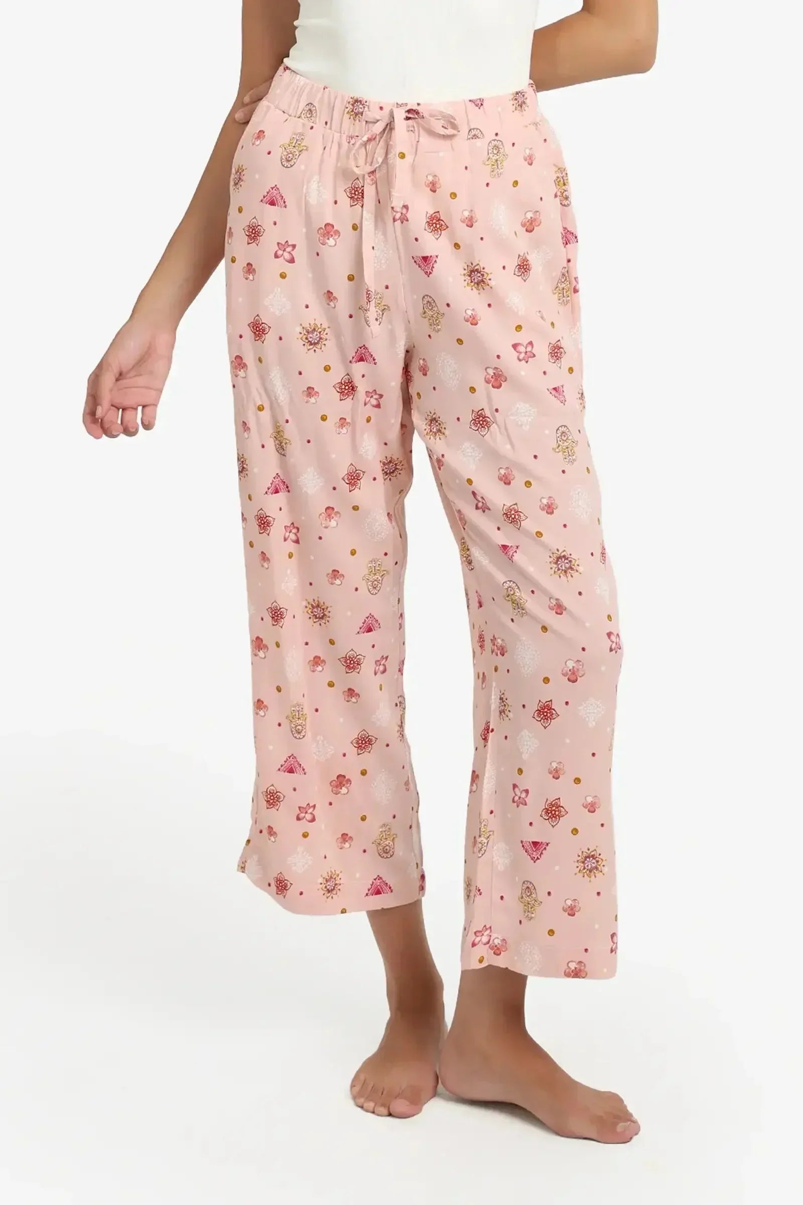 Carina - Printed Midi Pyjama Pants 1