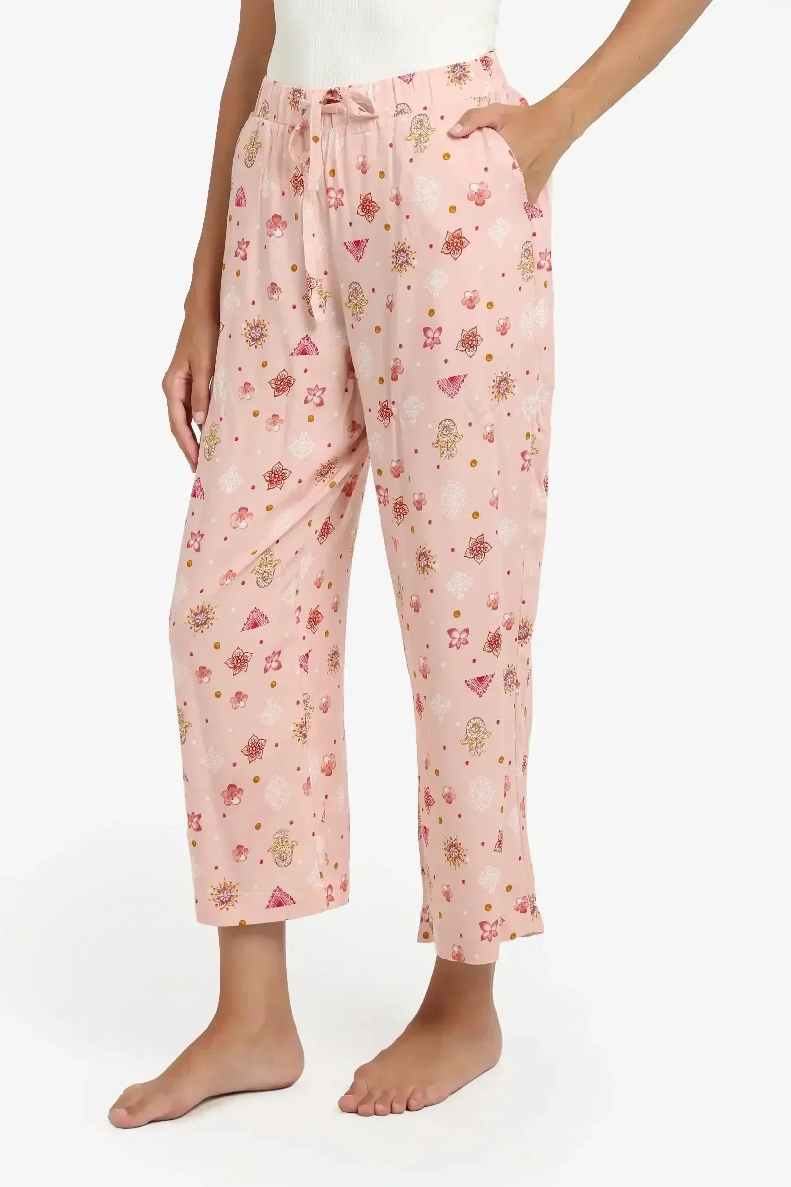 Carina - Printed Midi Pyjama Pants 2